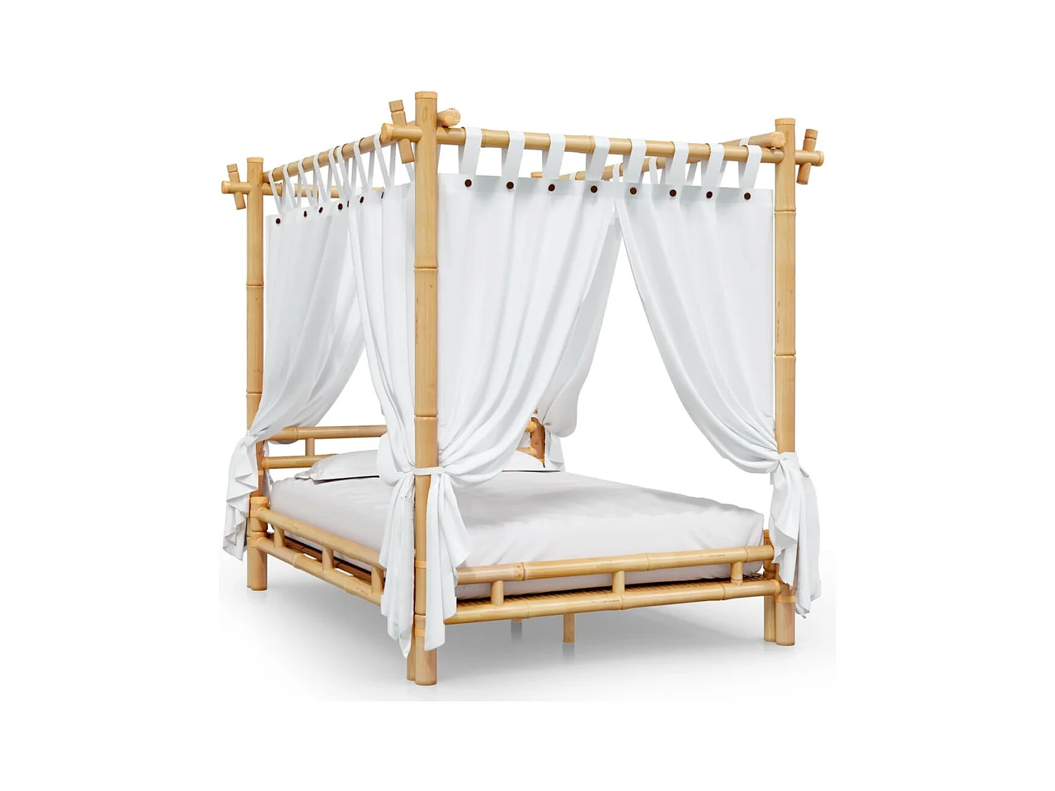 Hemelbed 140x200 cm bamboe