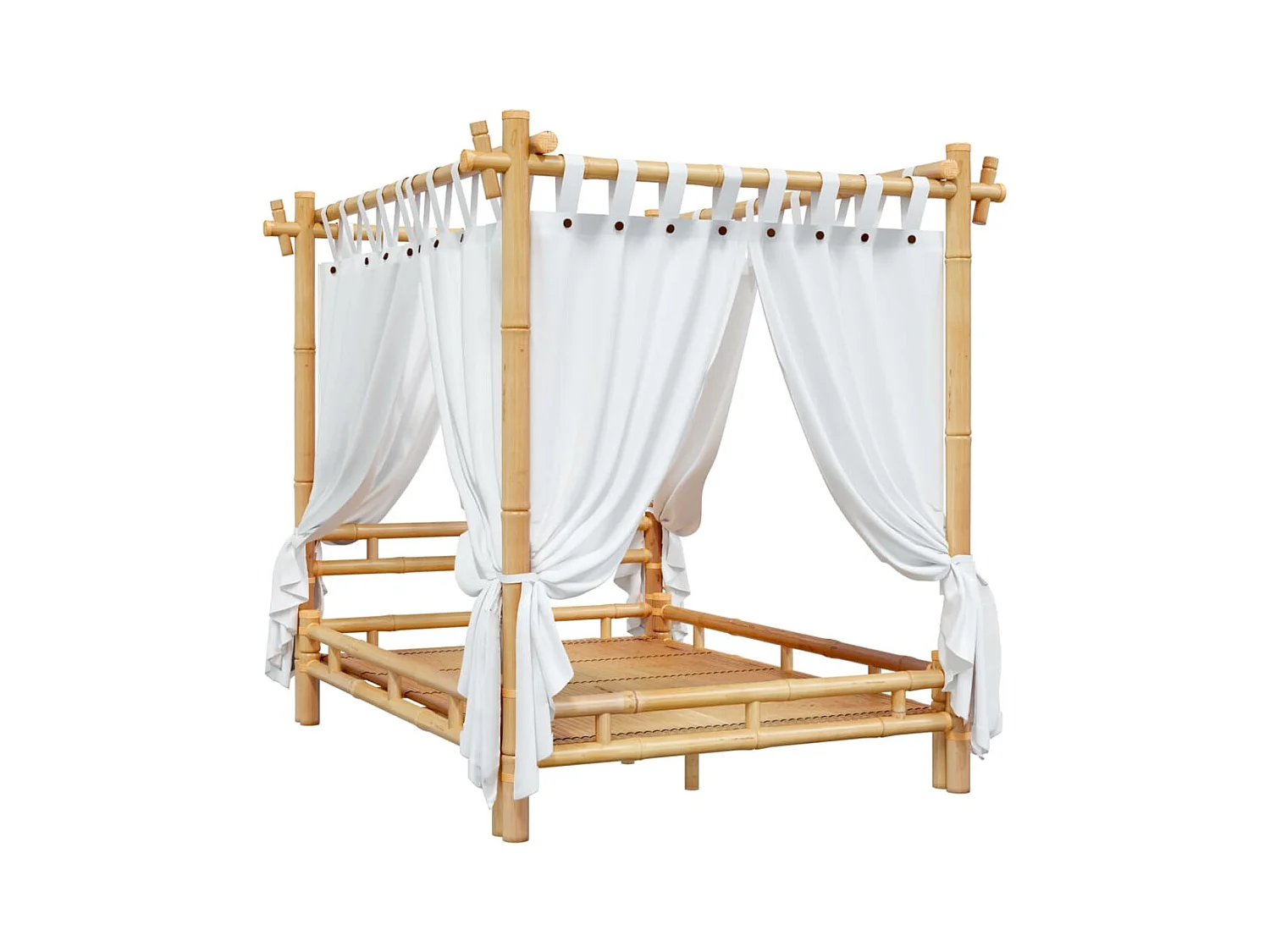 Hemelbed 140x200 cm bamboe