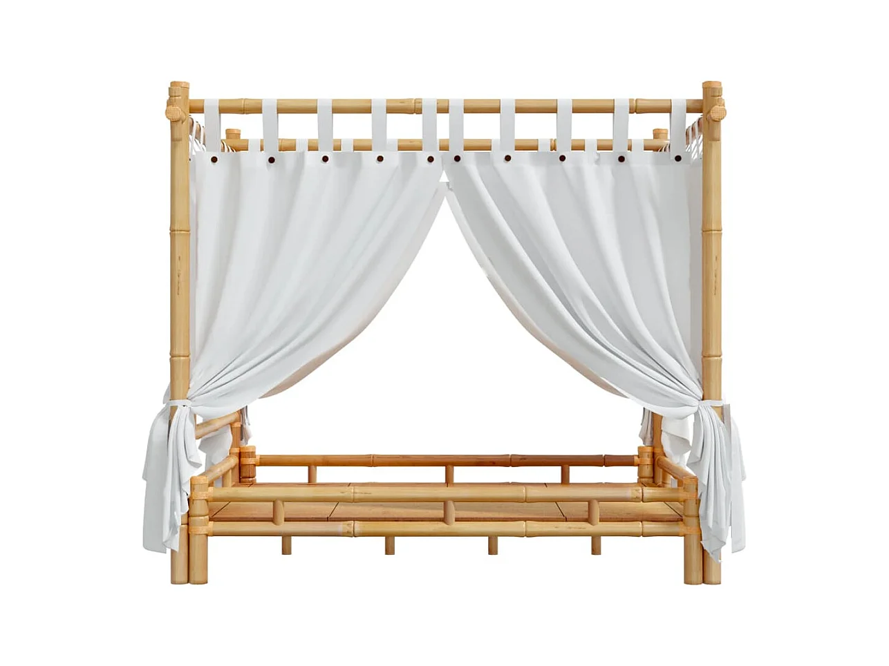 Hemelbed 140x200 cm bamboe