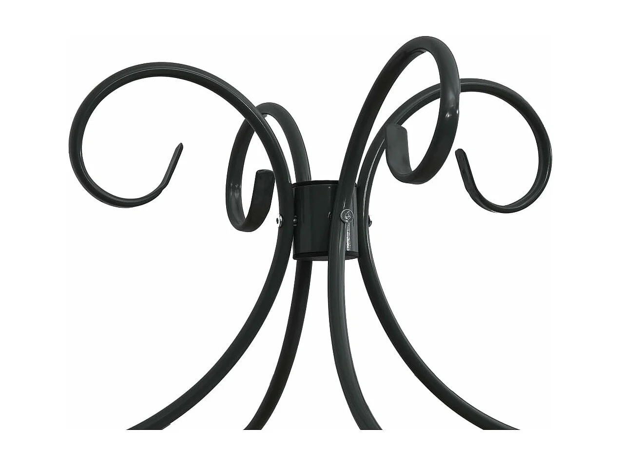 Estructura de cama con dosel metal negro 90x200 cm