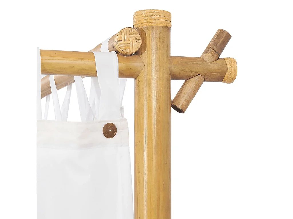 Lit à baldaquin 160x200 cm Bambou