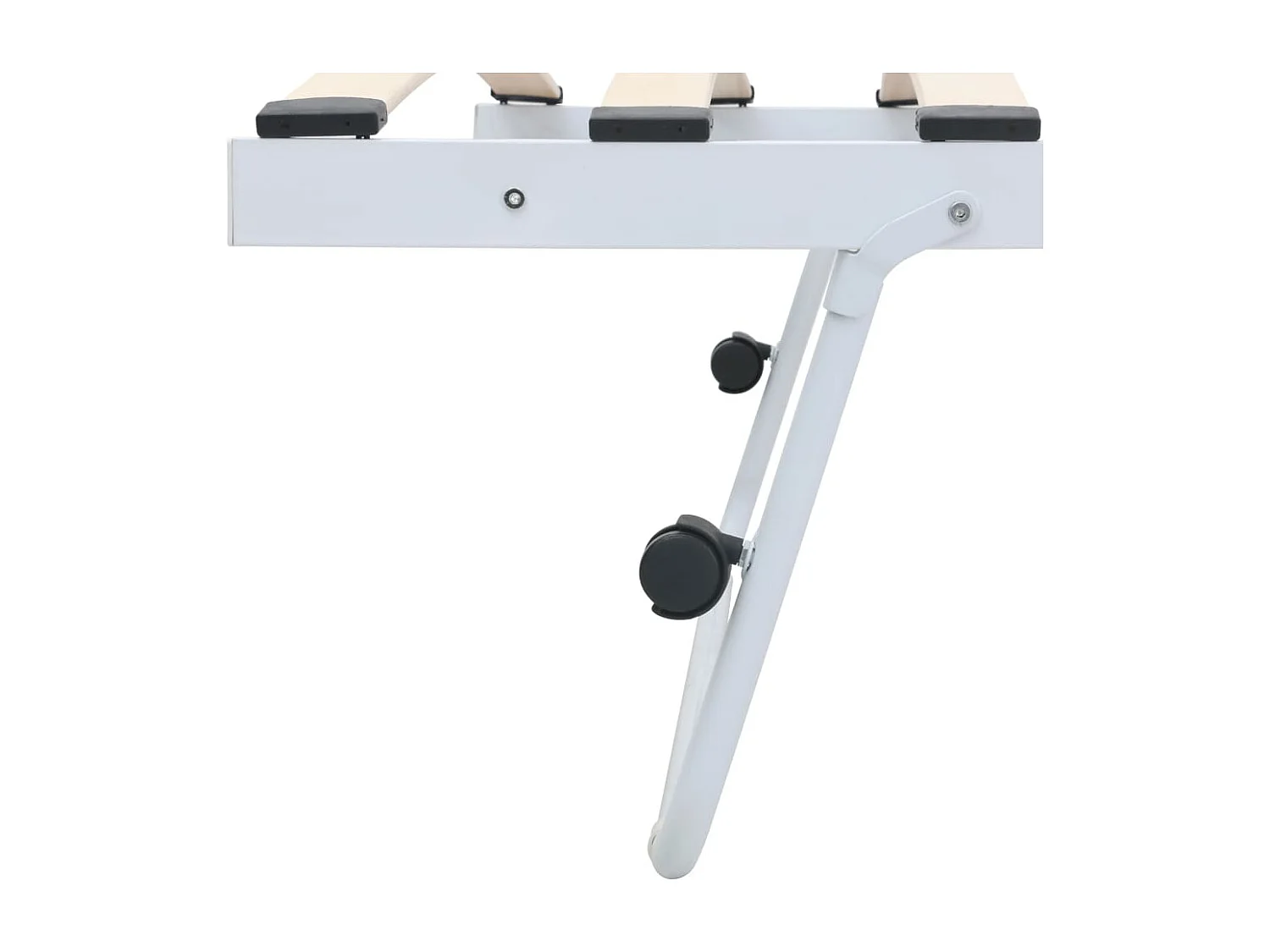 Cadre de lit blanc acier 180x200/90x200 cm