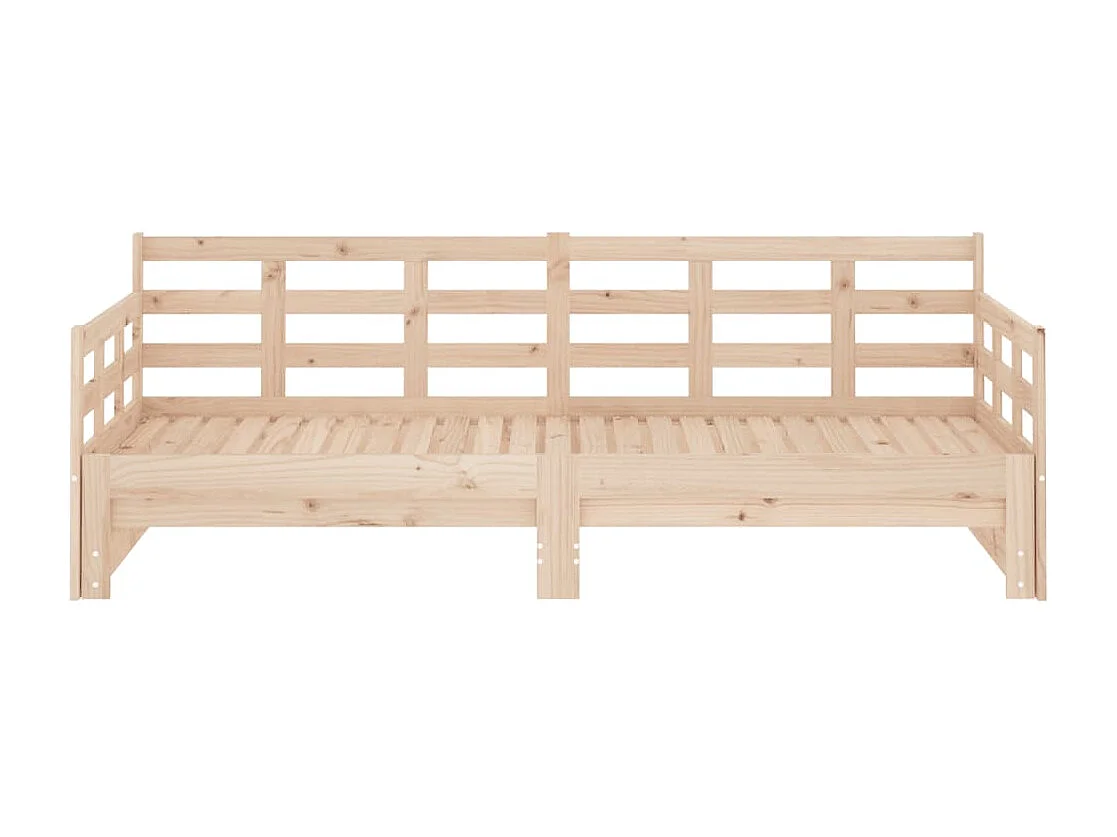 Sofá cama extraíble madera maciza de pino 2x(90x200) cm
