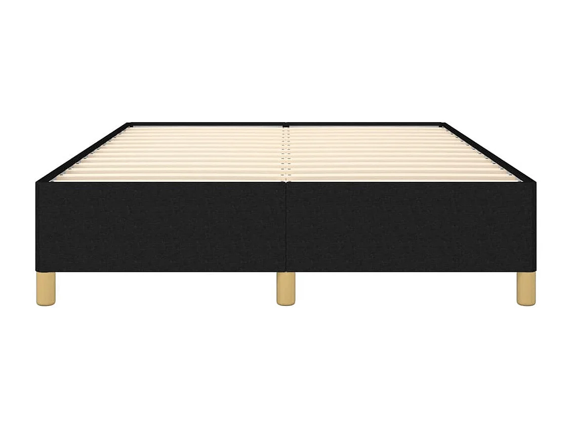 Estrutura de cama 140x200 cm tecido preto