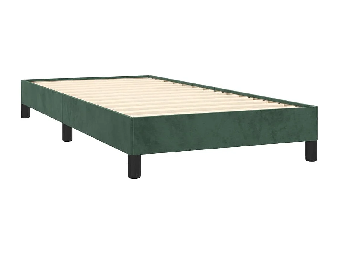 Cadre de lit Vert foncé 80x200 cm Velours