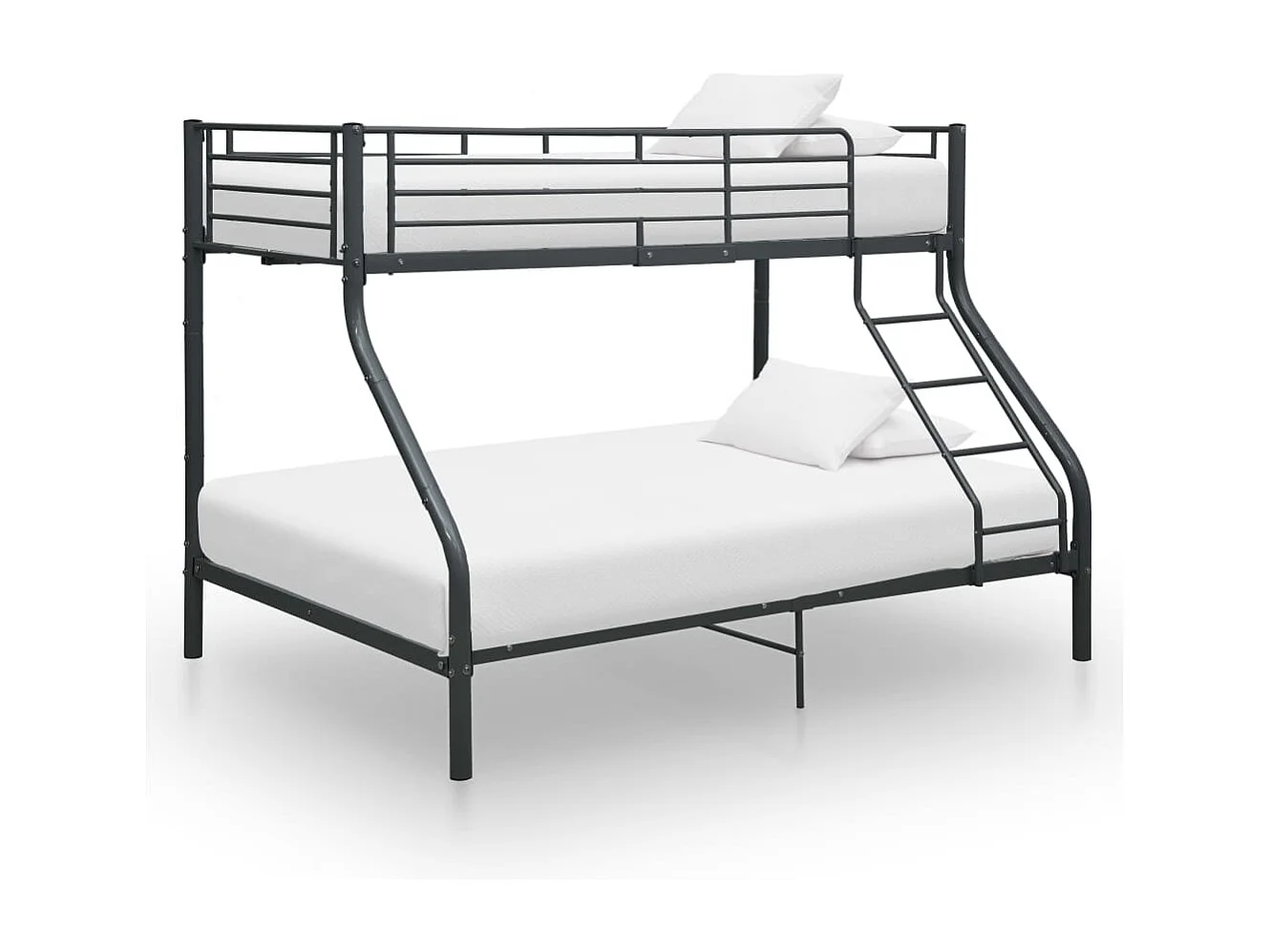 Estrutura de beliche 140x200/90x200 cm metal preto