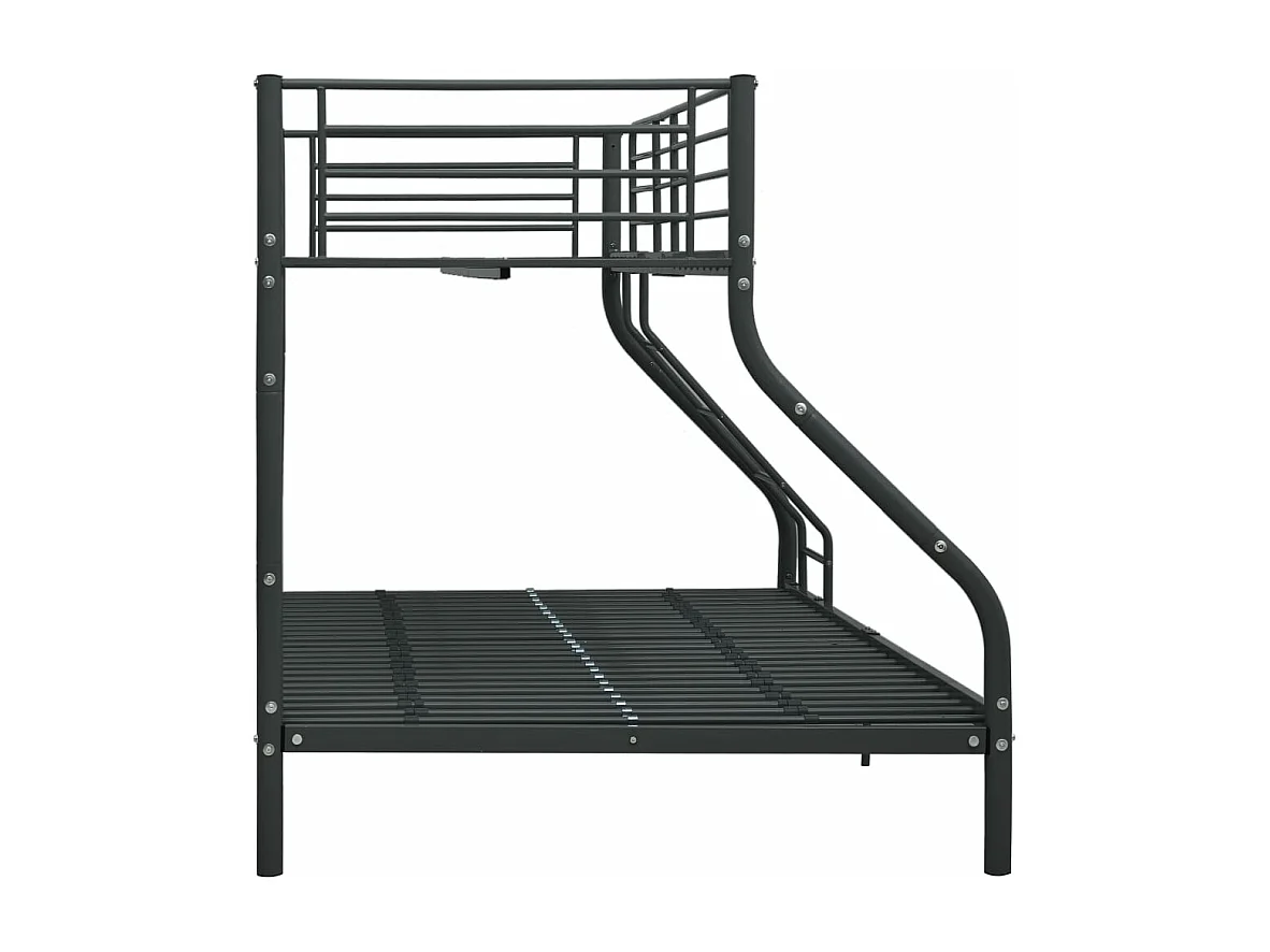 Estrutura de beliche 140x200/90x200 cm metal preto