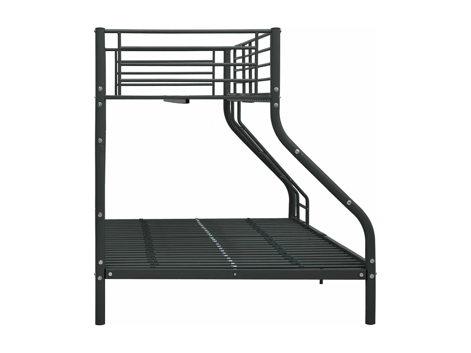 Estrutura de beliche 140x200/90x200 cm metal preto