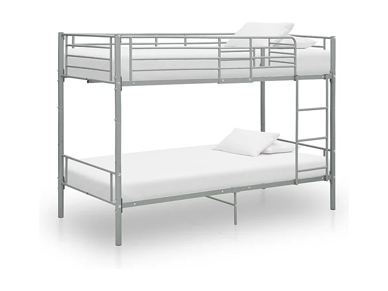 Beliche 90x200 cm metal cinzento