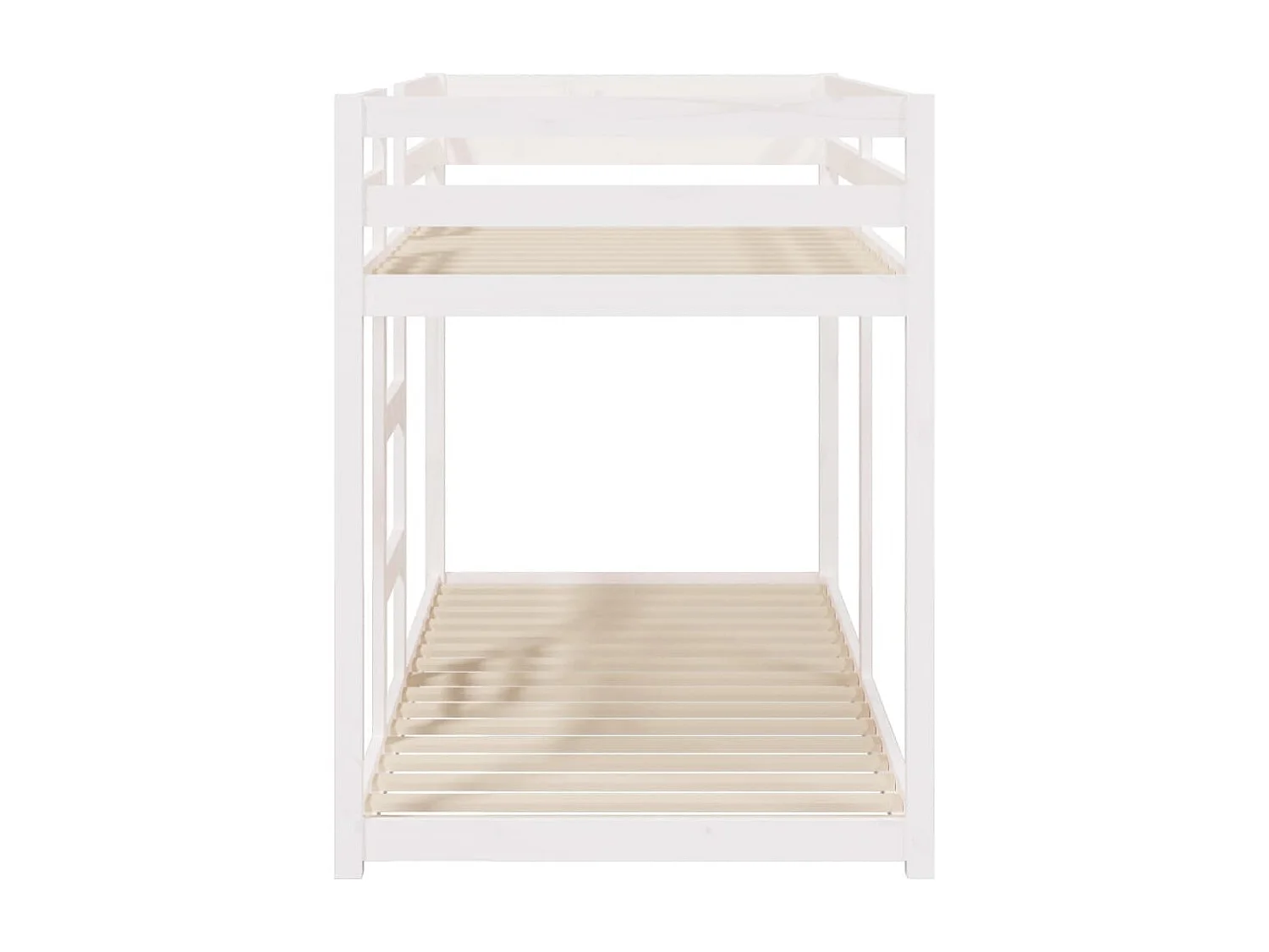 Lit superposé Blanc 80x200 cm Bois de pin massif