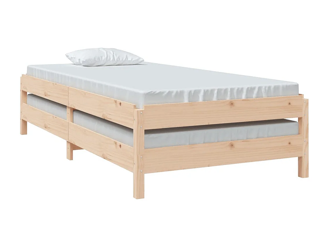 Lit empilable 75x190 cm Bois de pin massif