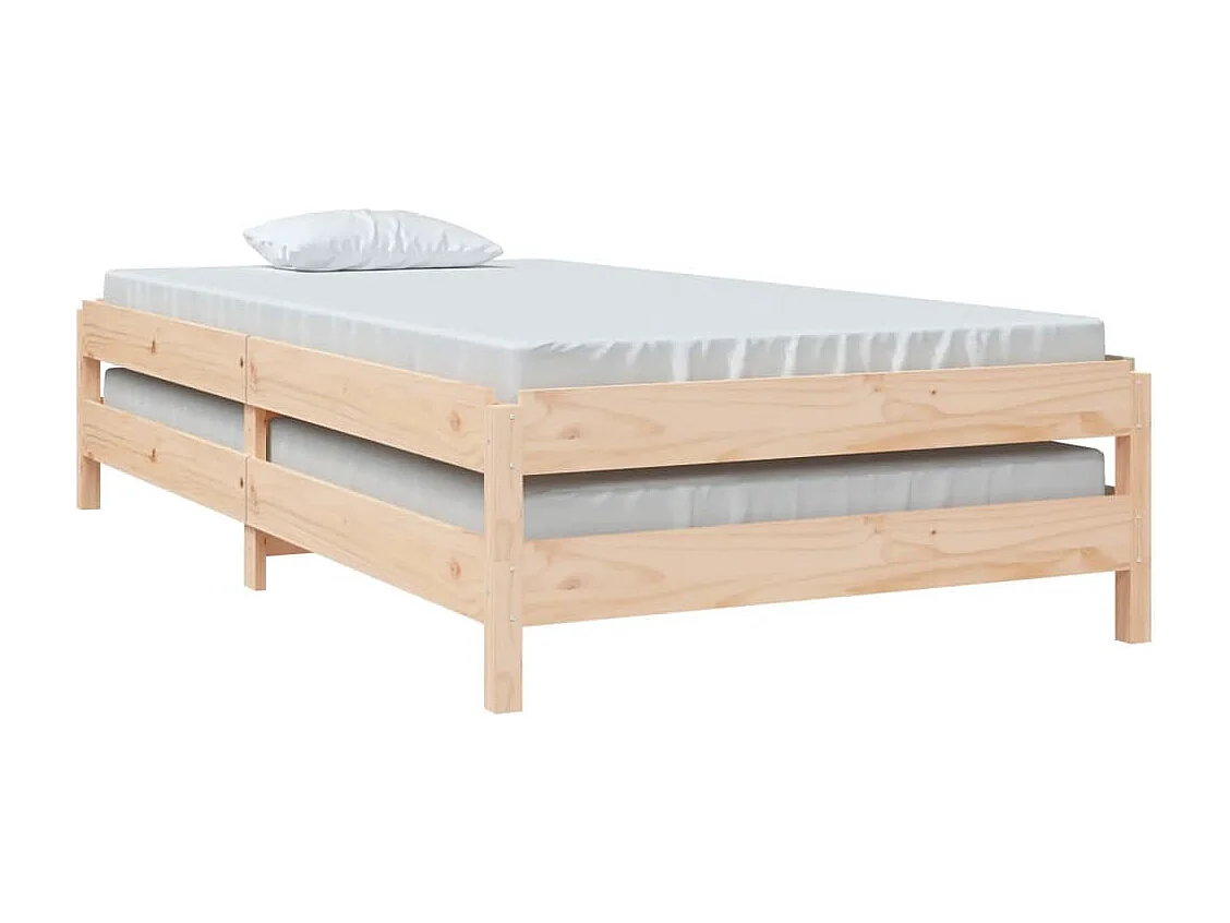 Lit empilable 80x200 cm Bois de pin massif