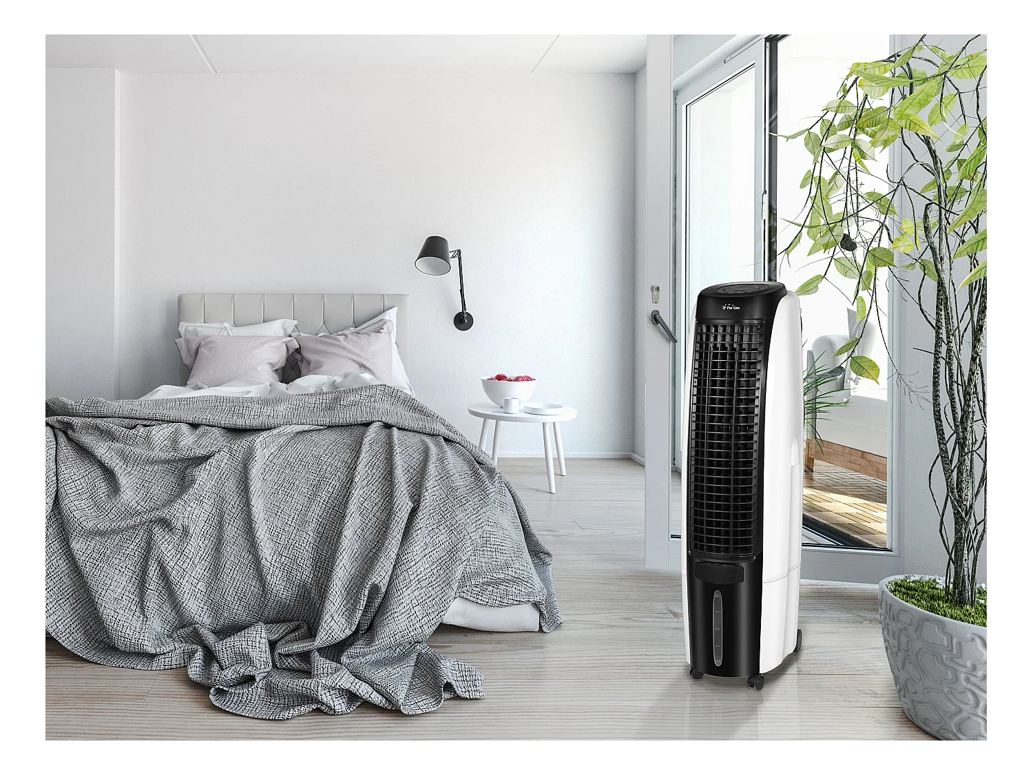 Rafraichisseur d'air par évaporation à débit élevé 6 vitesses