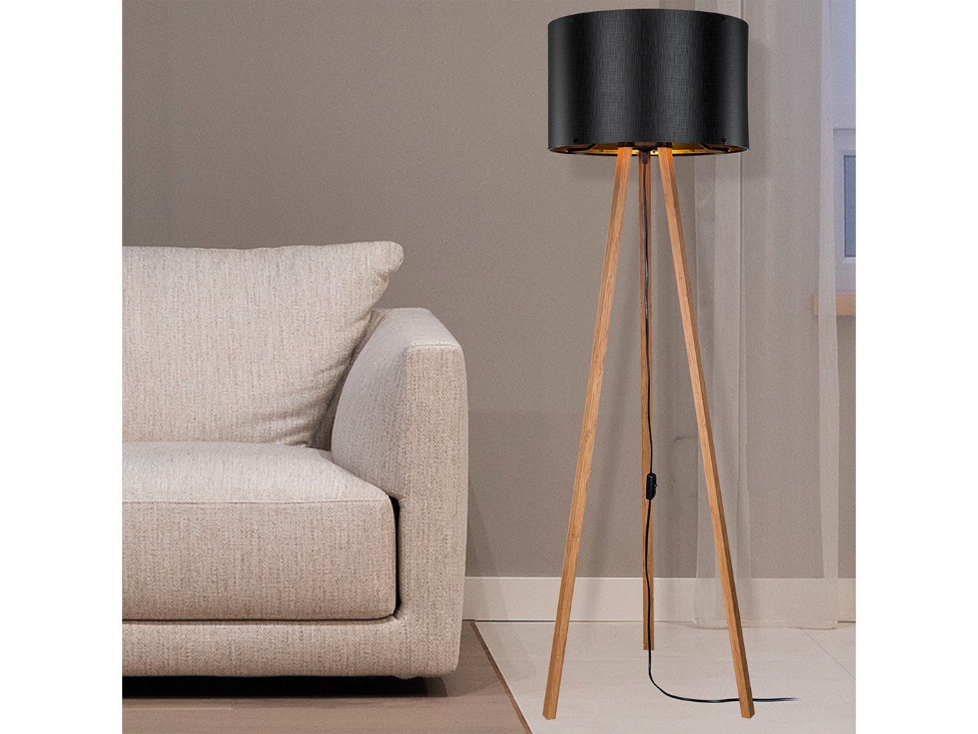 Abat-jour de rechange pour lampe de table E14 21x11 cm doré