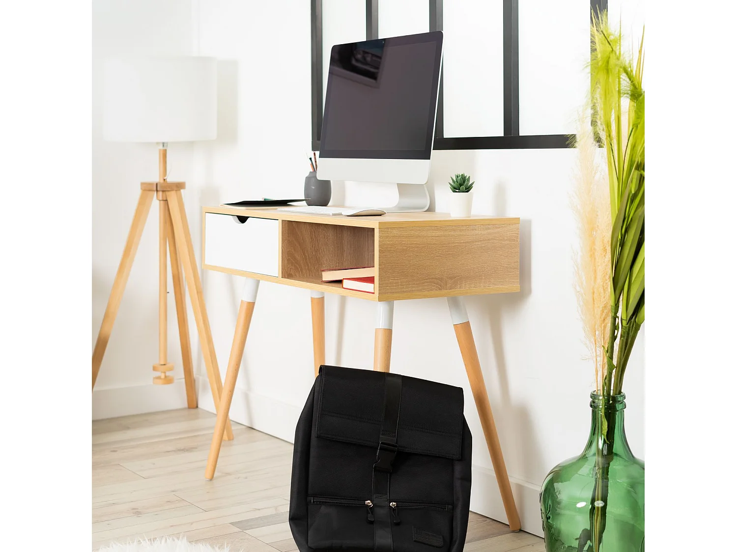 Bureau avec 1 tiroir Style Scandinave