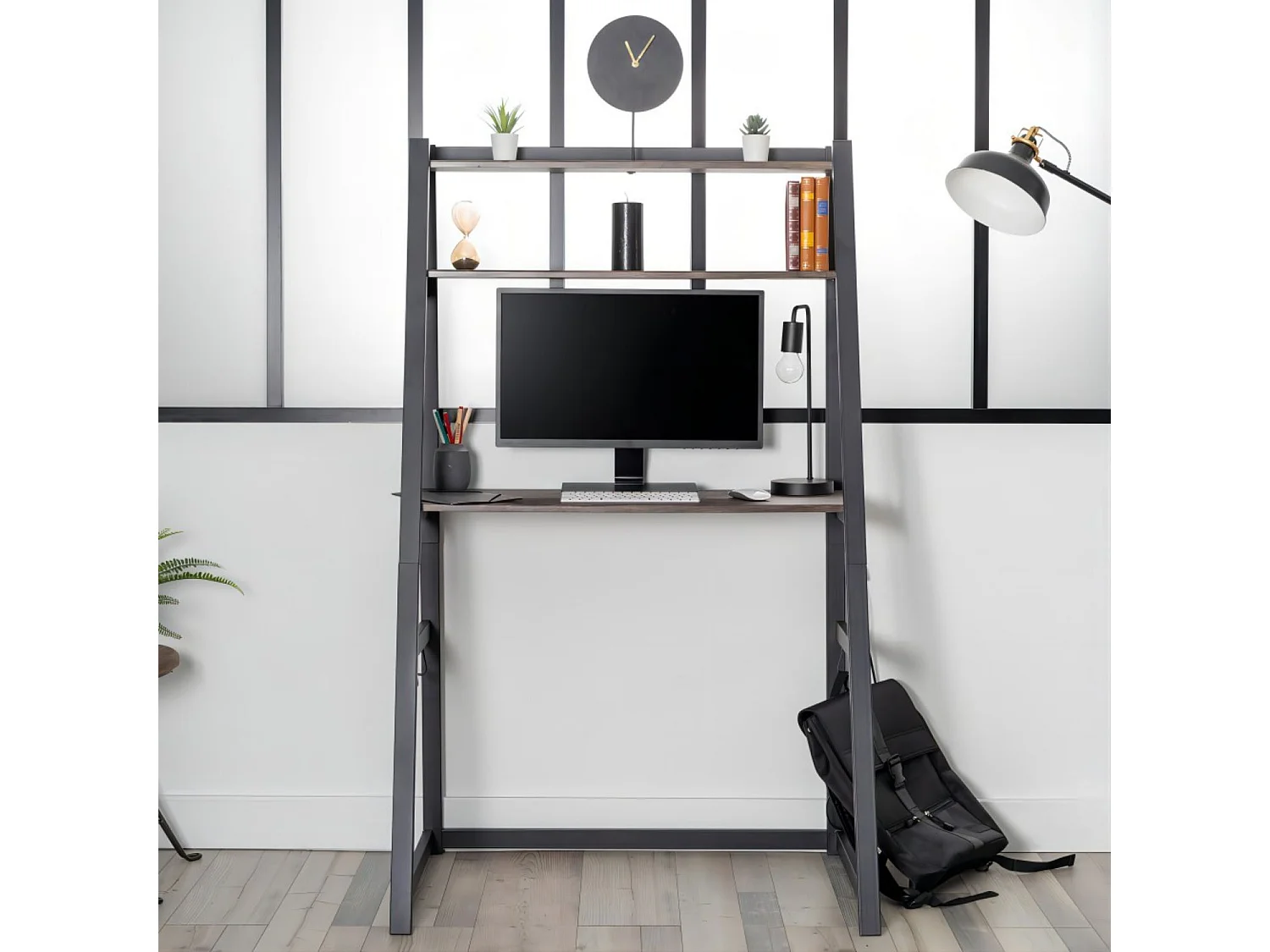 Bureau étagères à deux niveaux, Blume