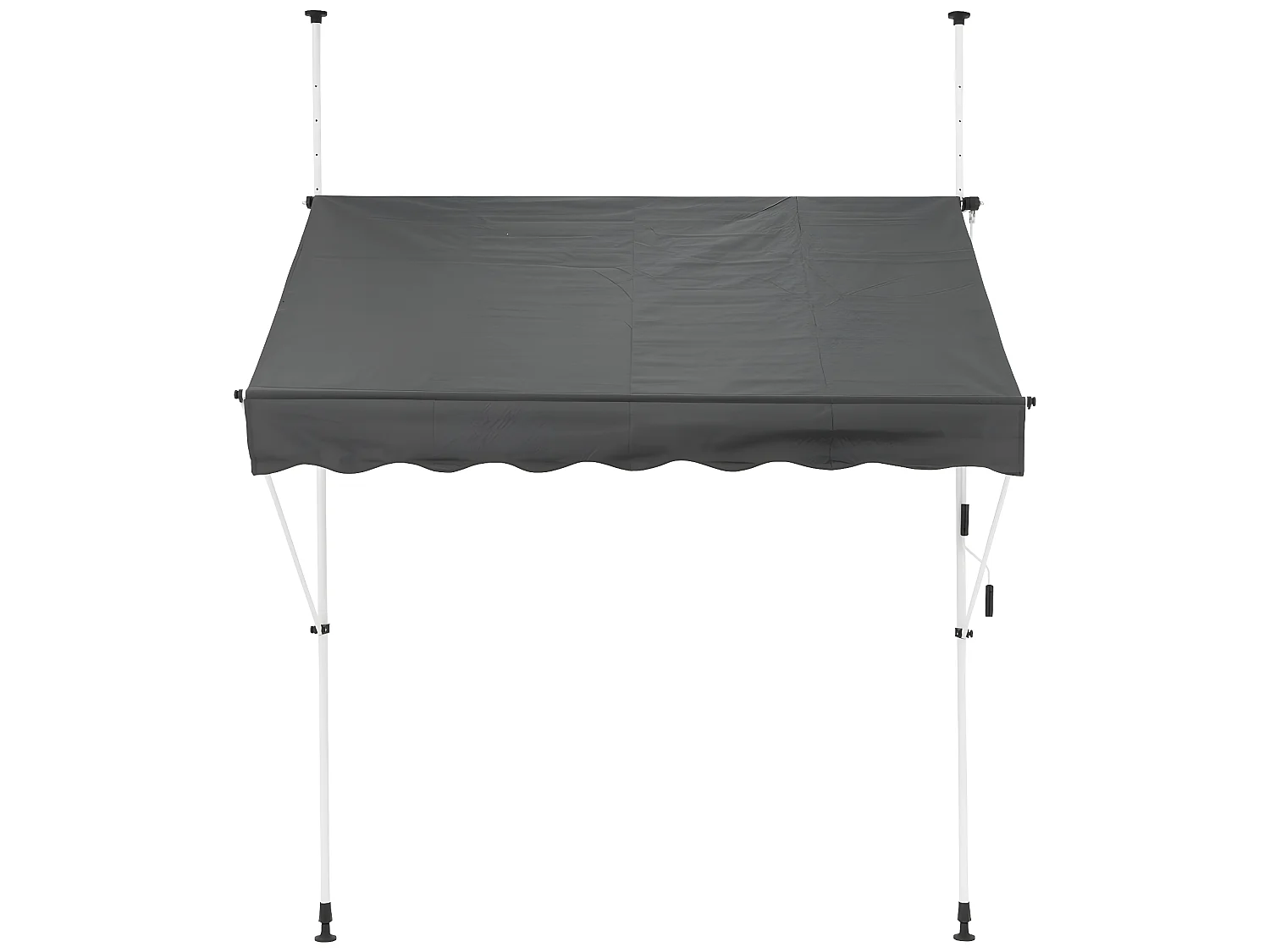 Store banne terrasse balcon auvent rétractable réglable 200x120cm gris ML-DESIGN