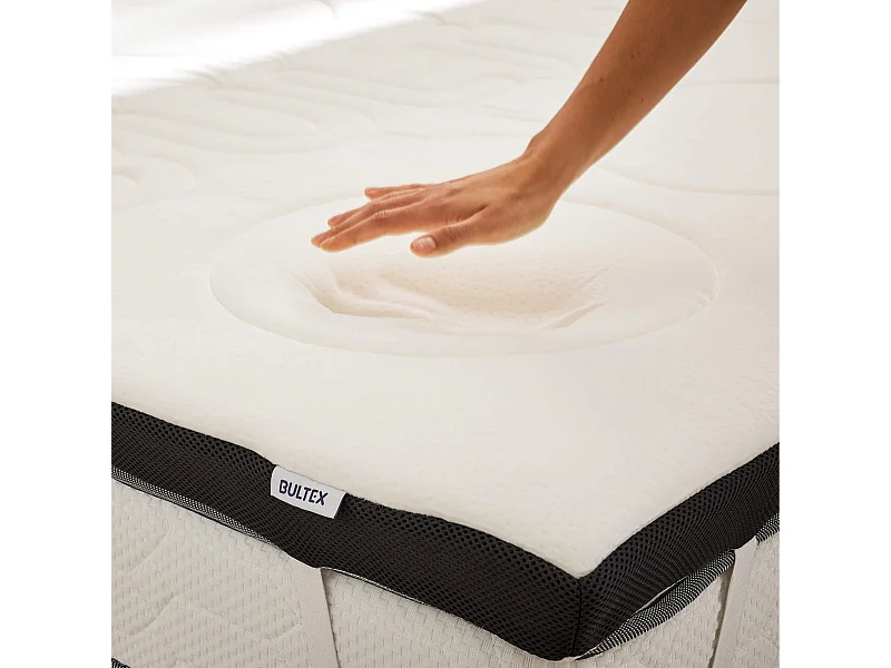Surmatelas mémoire de forme 140x190 moelleux Bultex Memomax