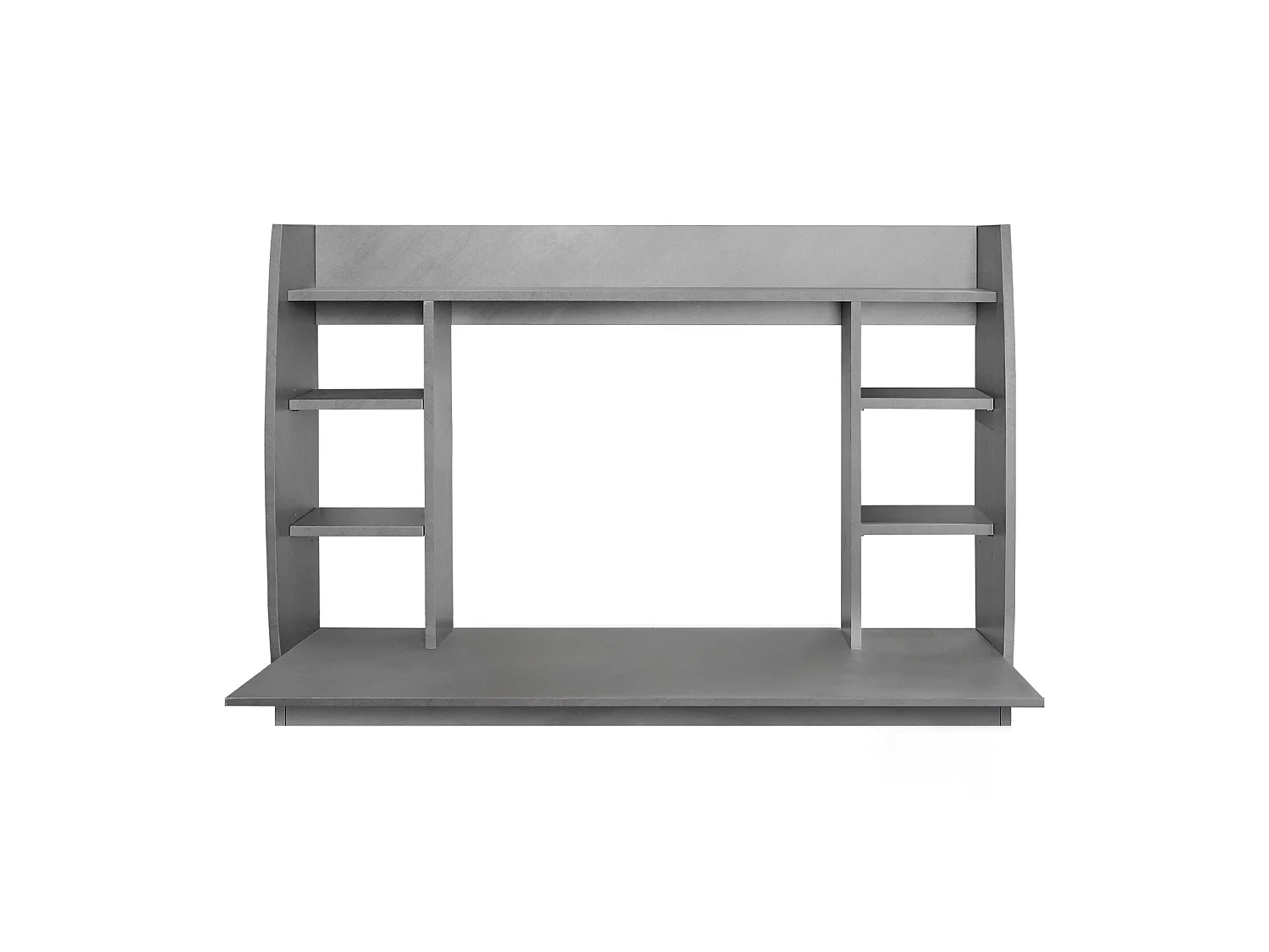 Bureau mural table d'ordinateur étagères et plateau MDF 110x75x48 cm ML-DESIGN