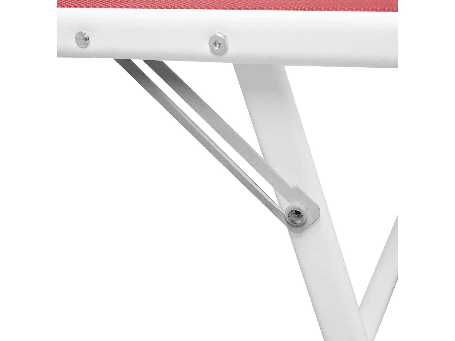 Set van 2 SARDINIA roze textilene ligbedden - witte structuur