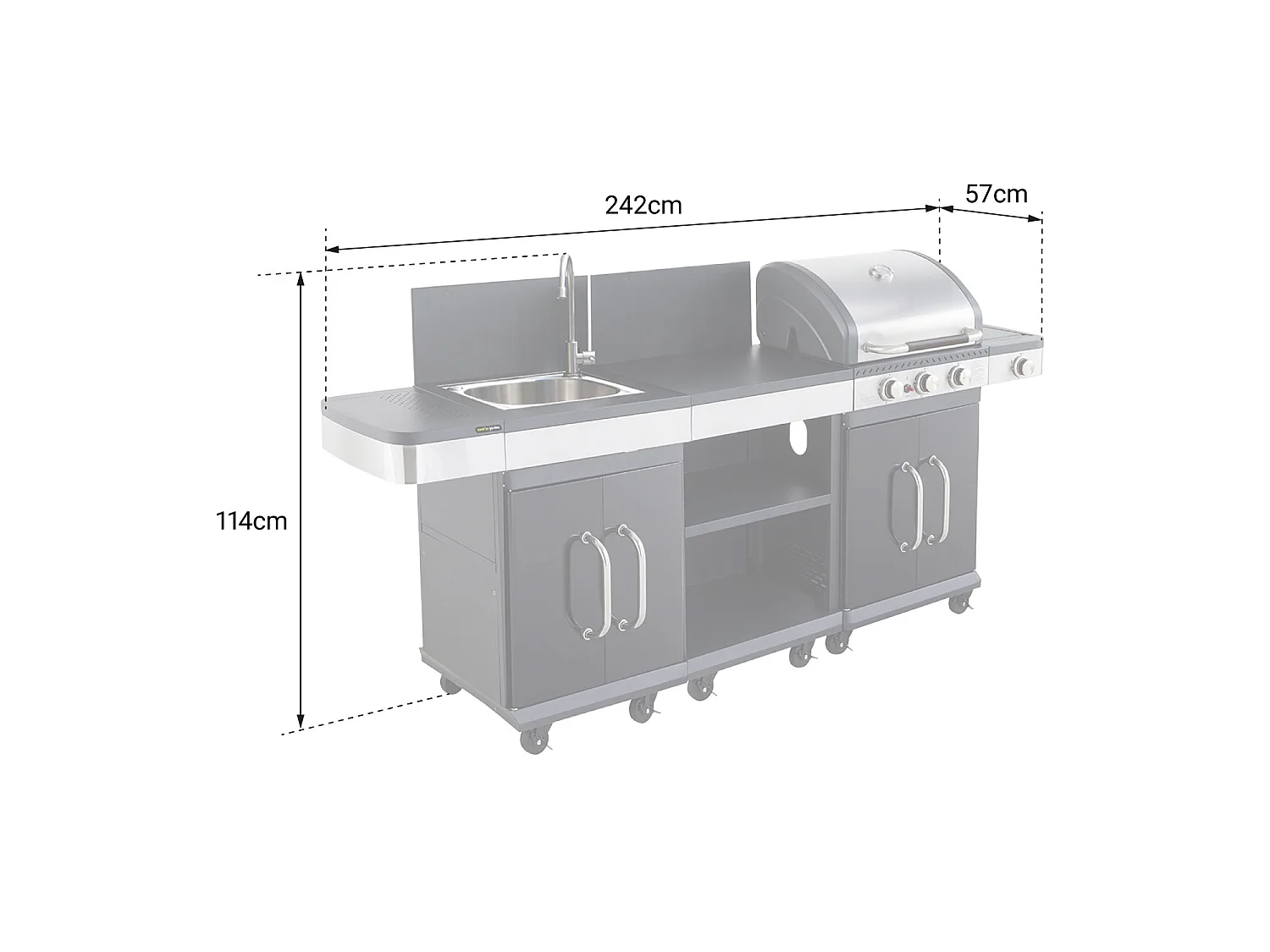 Cozinha Modular exterior FIDGI 3