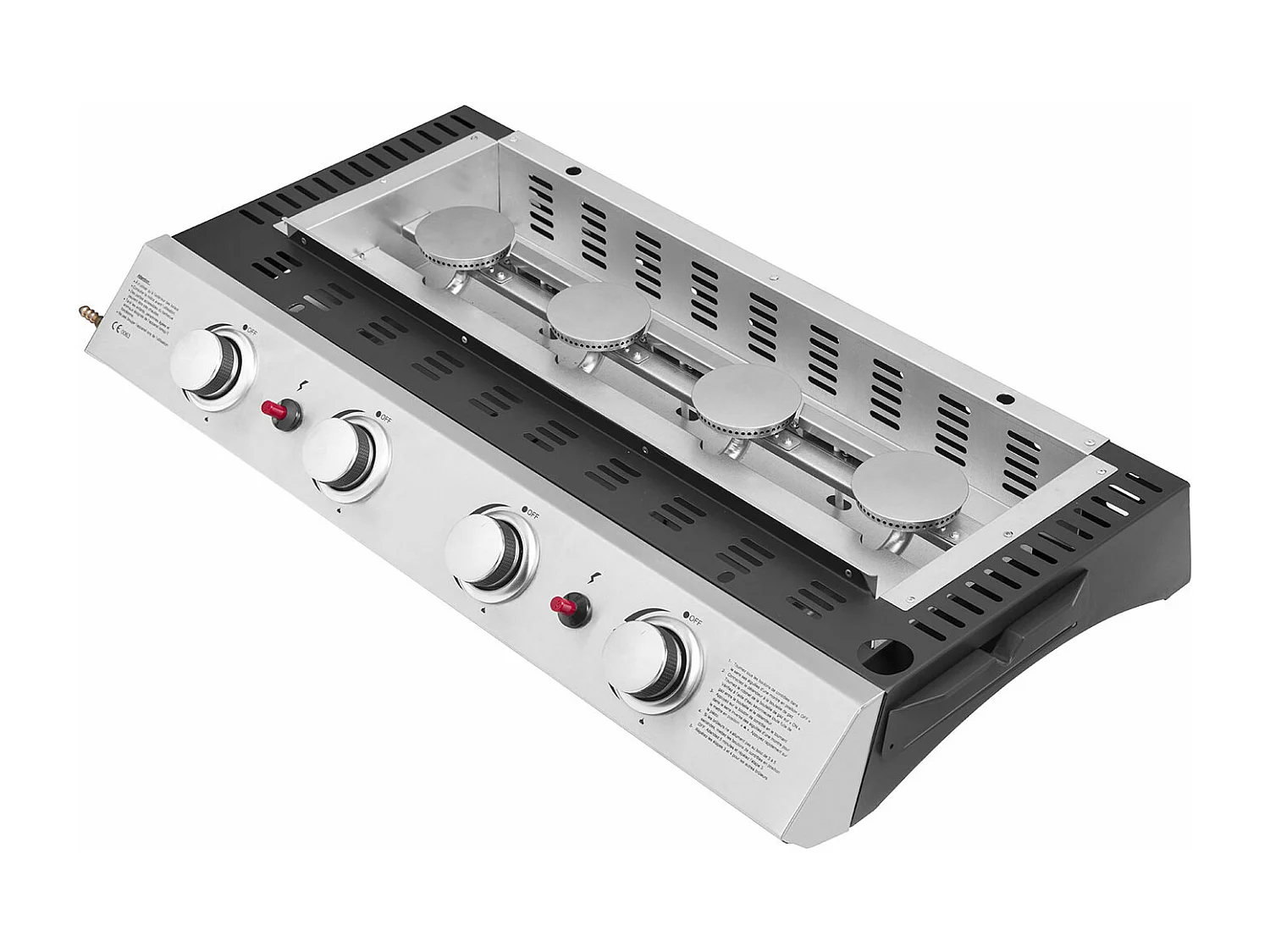 Plancha au gaz VALENCIA - 4 brûleurs 10kW - HAPPY GARDEN