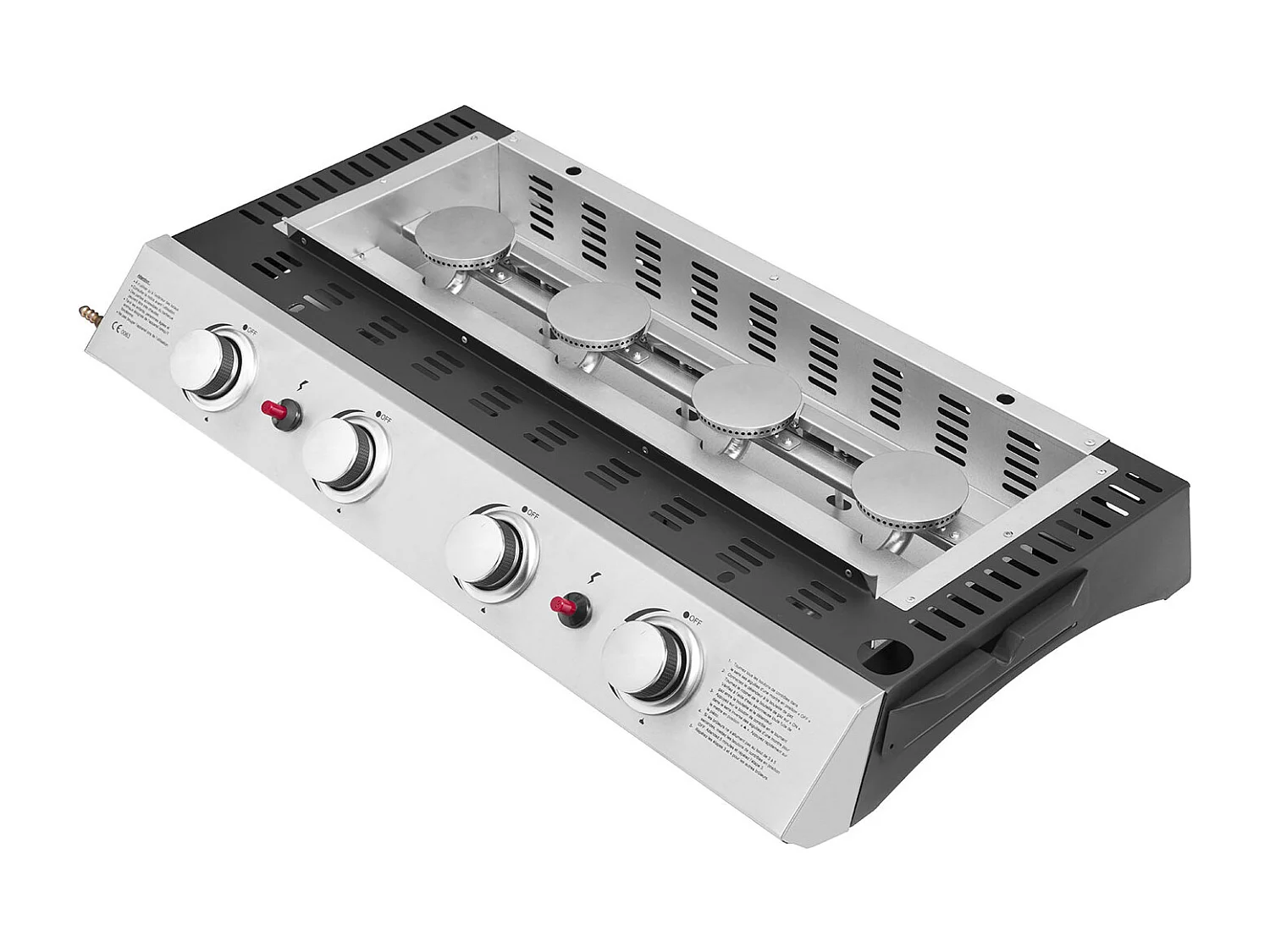 Plancha au gaz VALENCIA - 4 brûleurs 10kW - HAPPY GARDEN