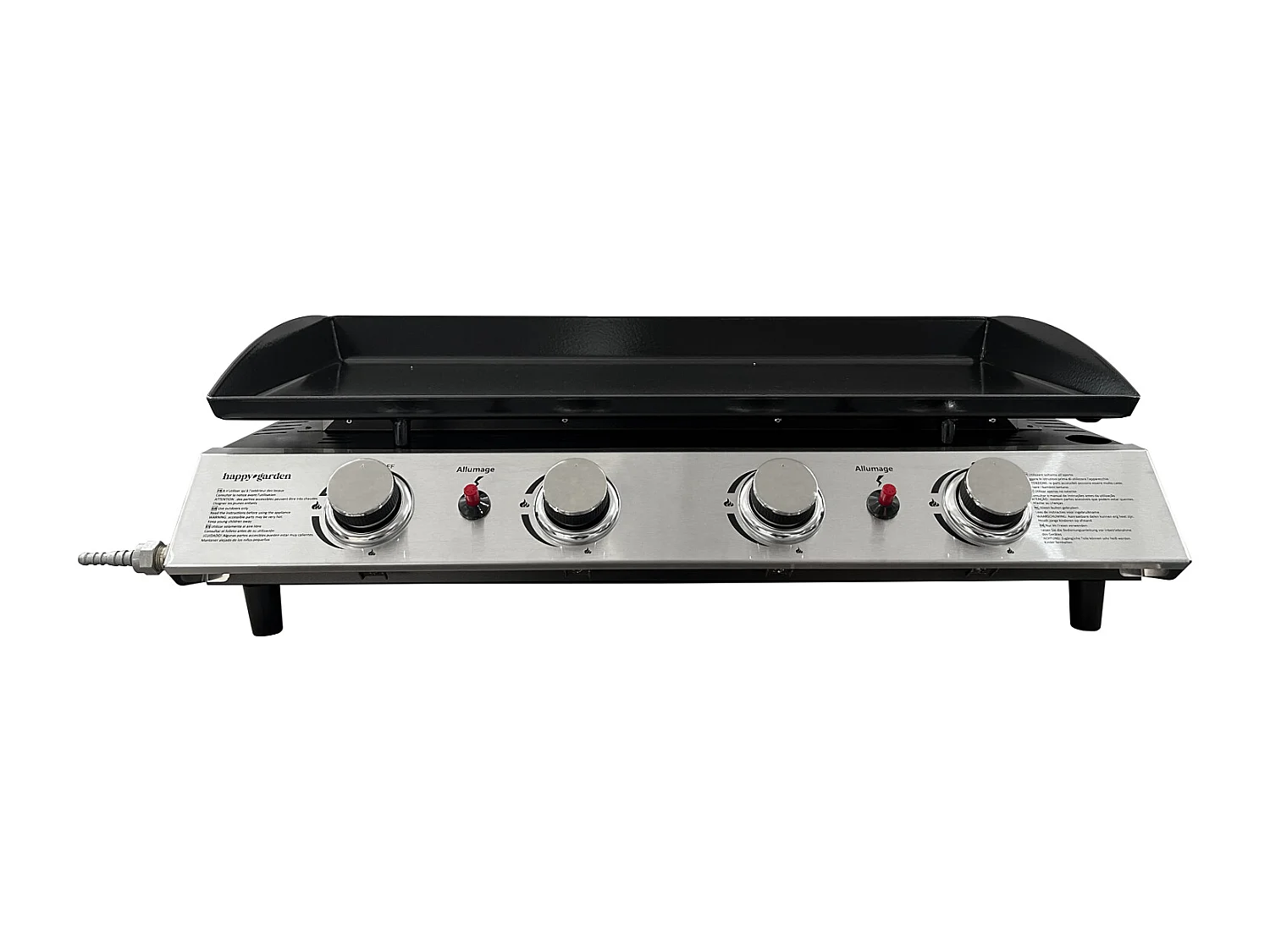 VALENCIA gas bakplaat - 4 branders 10kW