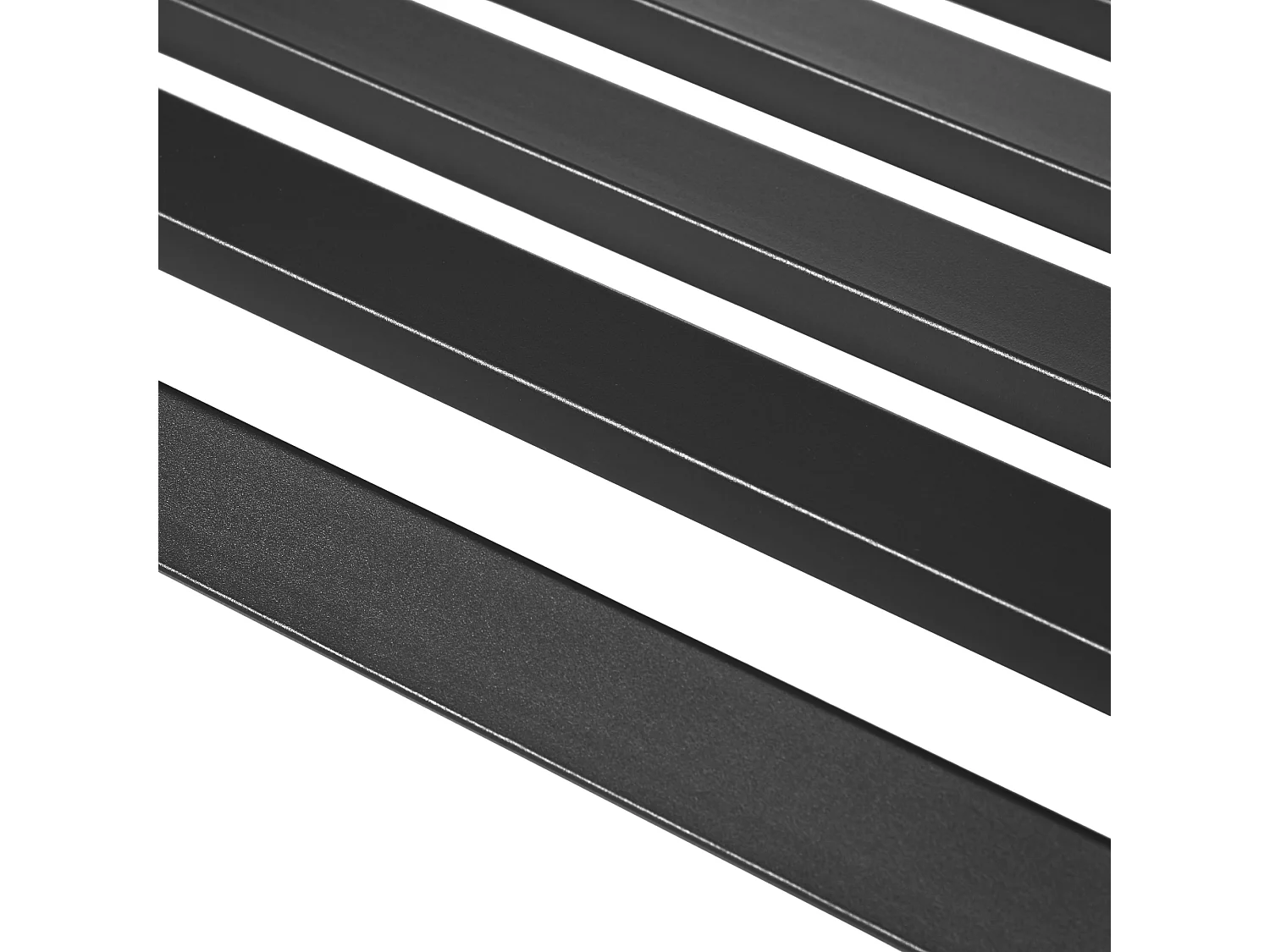 Outsunny Banc de Jardin Design Contemporain 2 Places dim. 127L x 58l x 82H cm métal époxy Noir