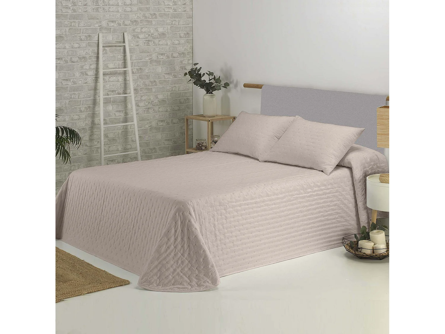 Colcha Bouti Lisa Top Crudo - cama 90 cm - 180X270 cm