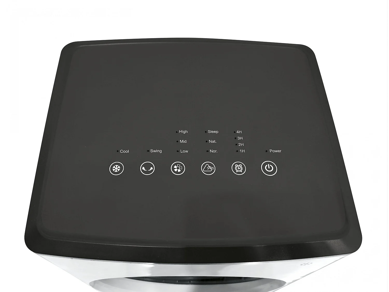 Rafraichisseur d'air par évaporation sans pales avec 3 vitesses et 2L