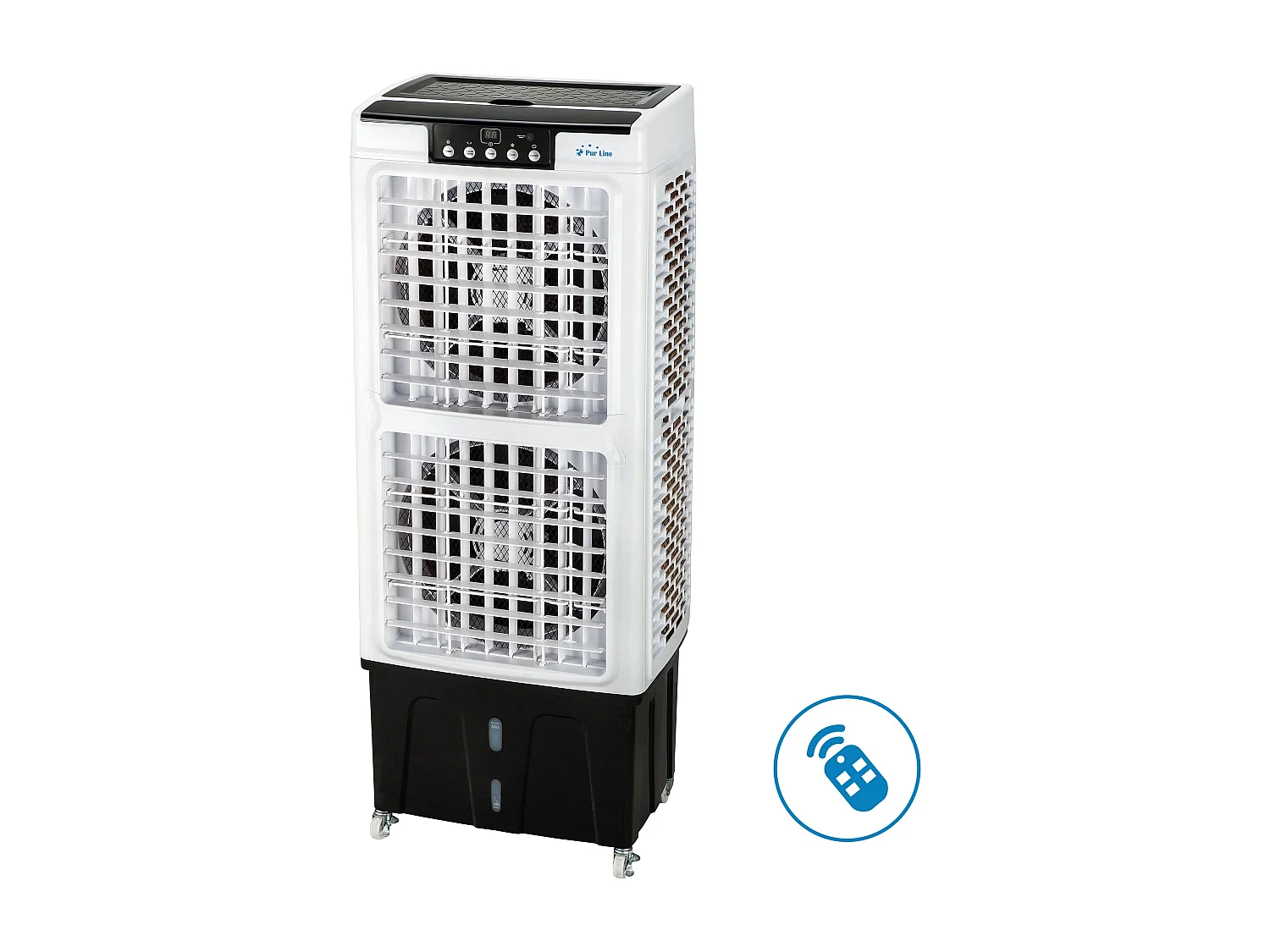 Refroidisseur par évaporation à haut débit avec ventilateur