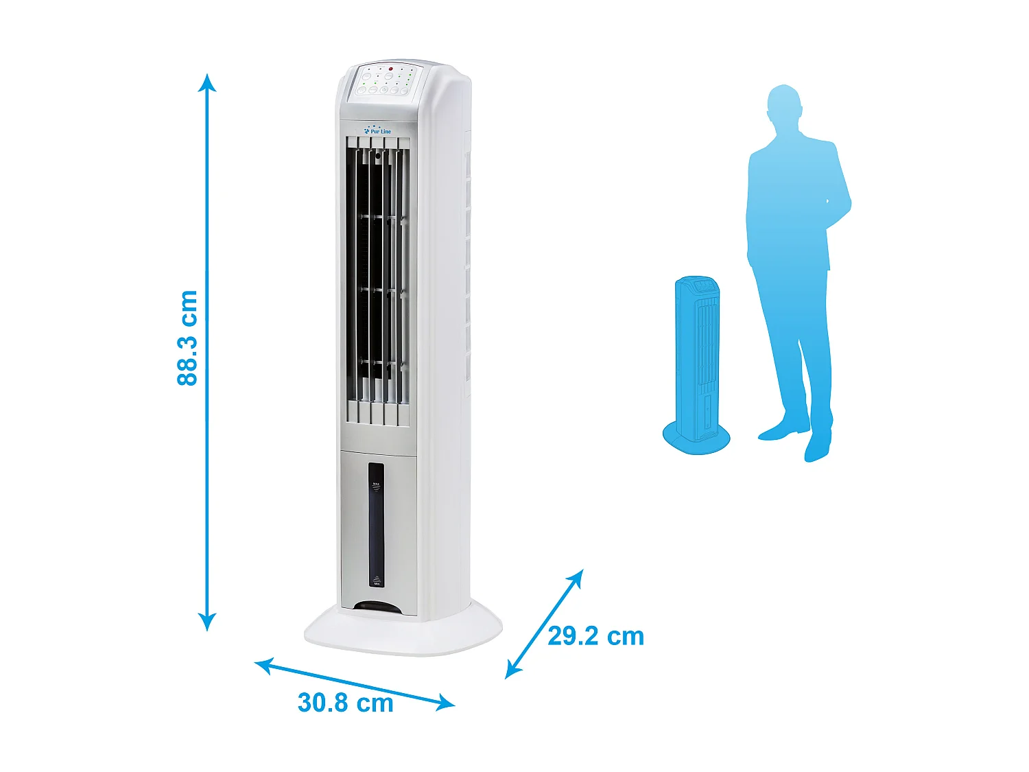 Verdampingskoeler 70W met ionisator en 3 snelheden