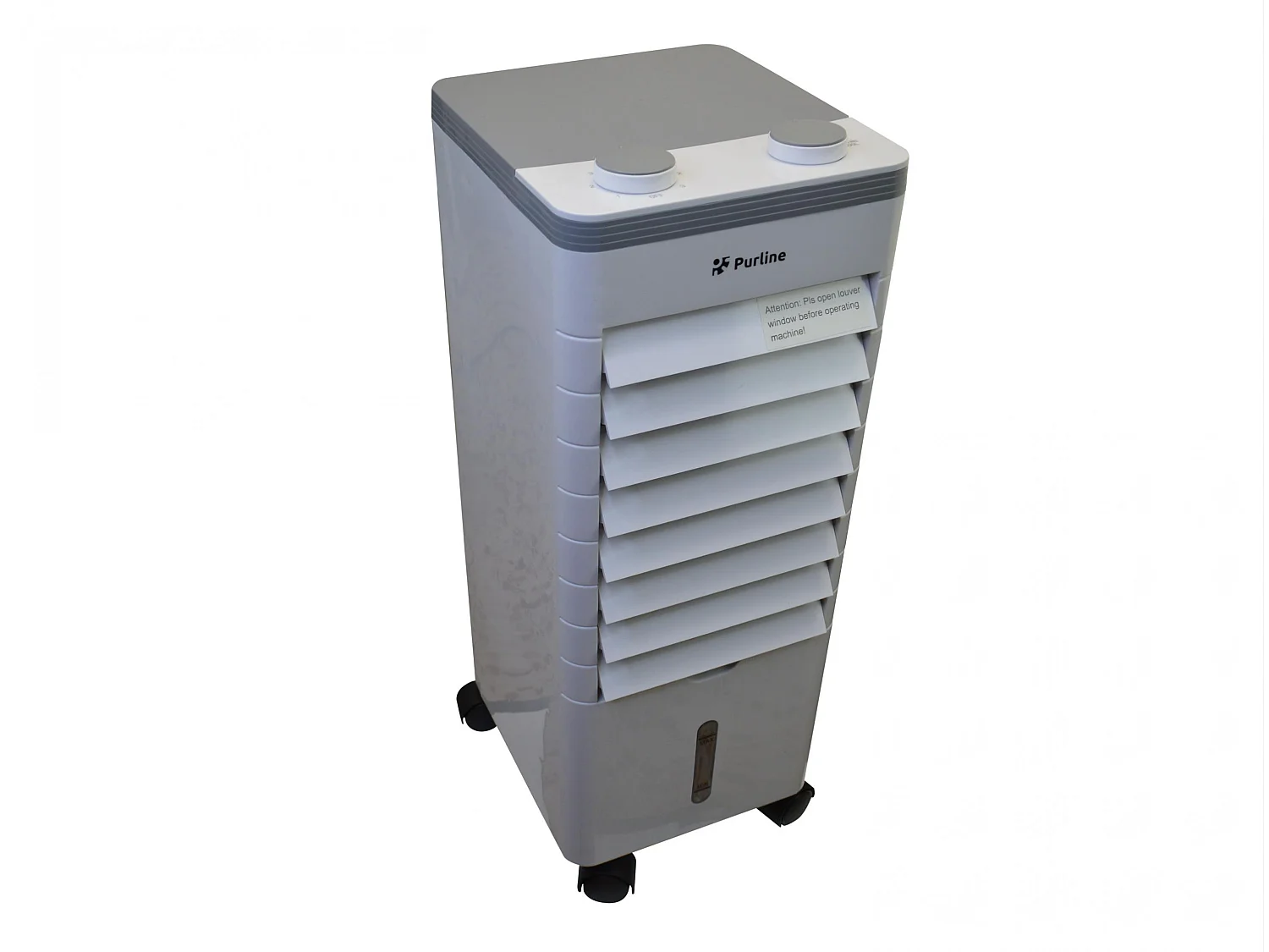 Refroidisseur par évaporation compact avec lamelles rabattables