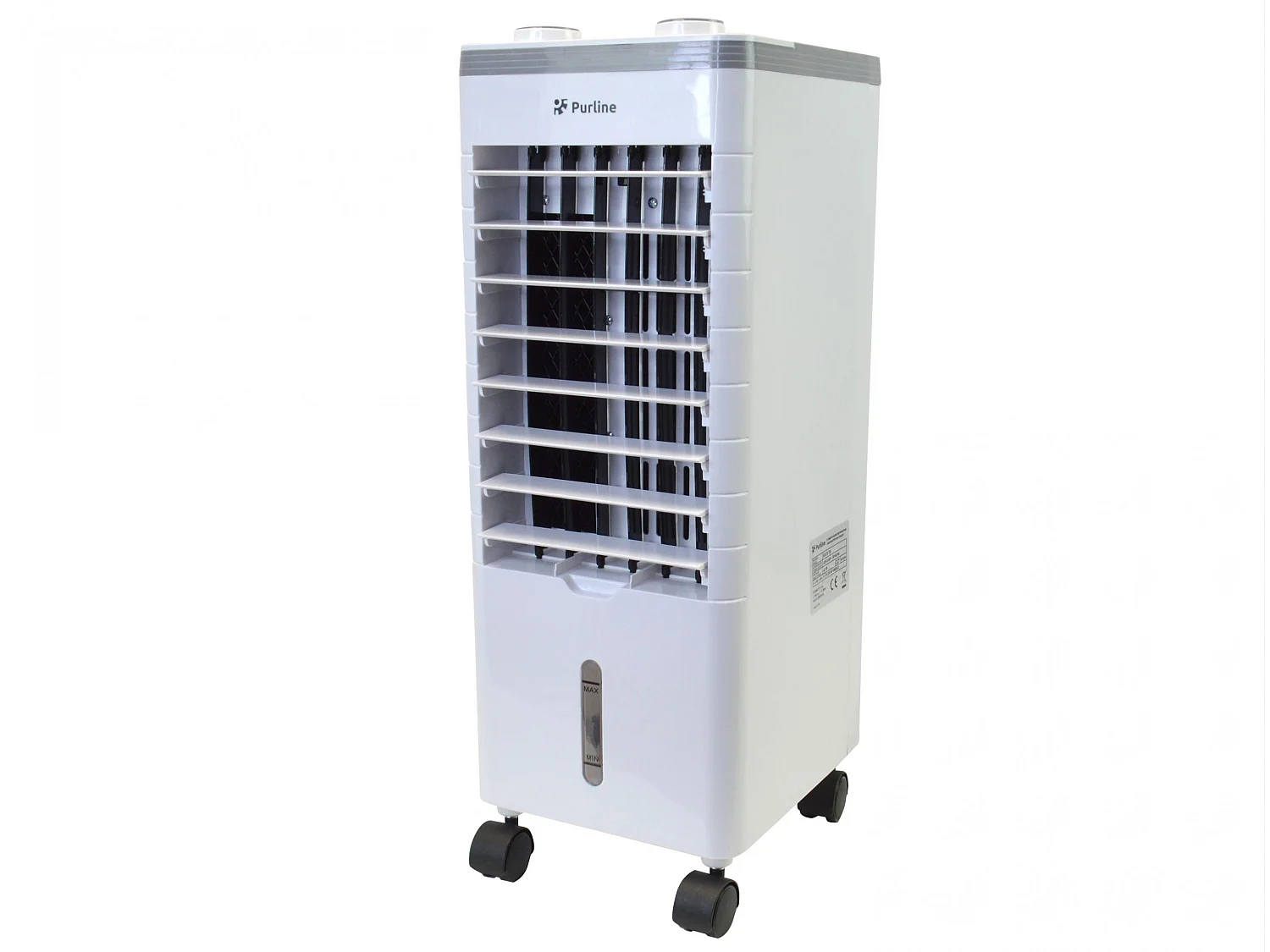 Refroidisseur par évaporation compact avec lamelles rabattables