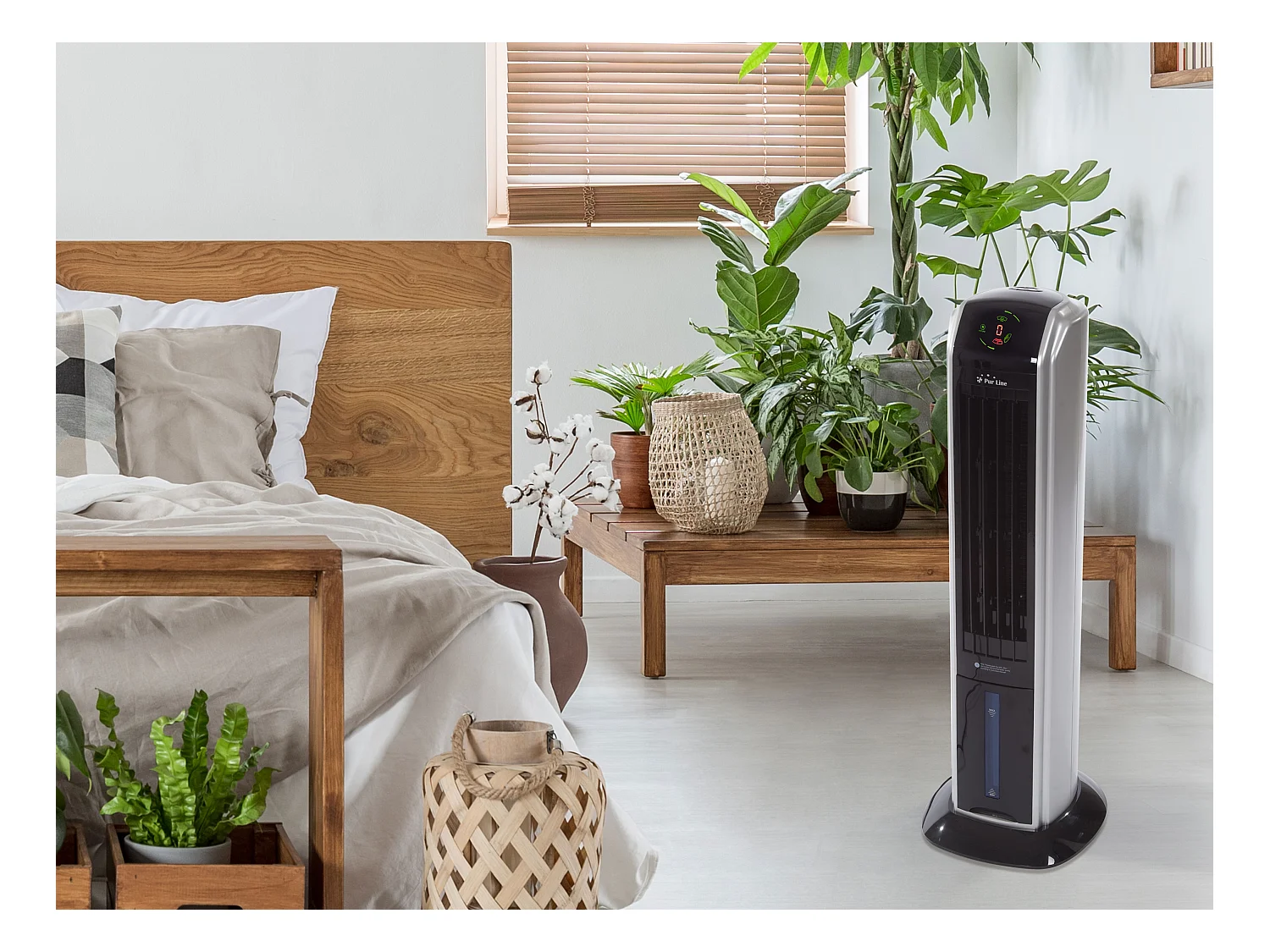 Rafraichisseur d'air par évaporation à débit élevé avec ioniseur