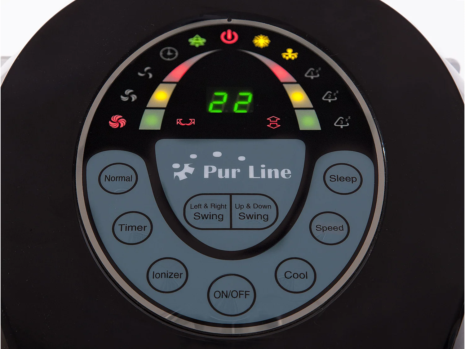 Rafraichisseur d'air par évaporation à débit élevé minuterie et 6 vitesses