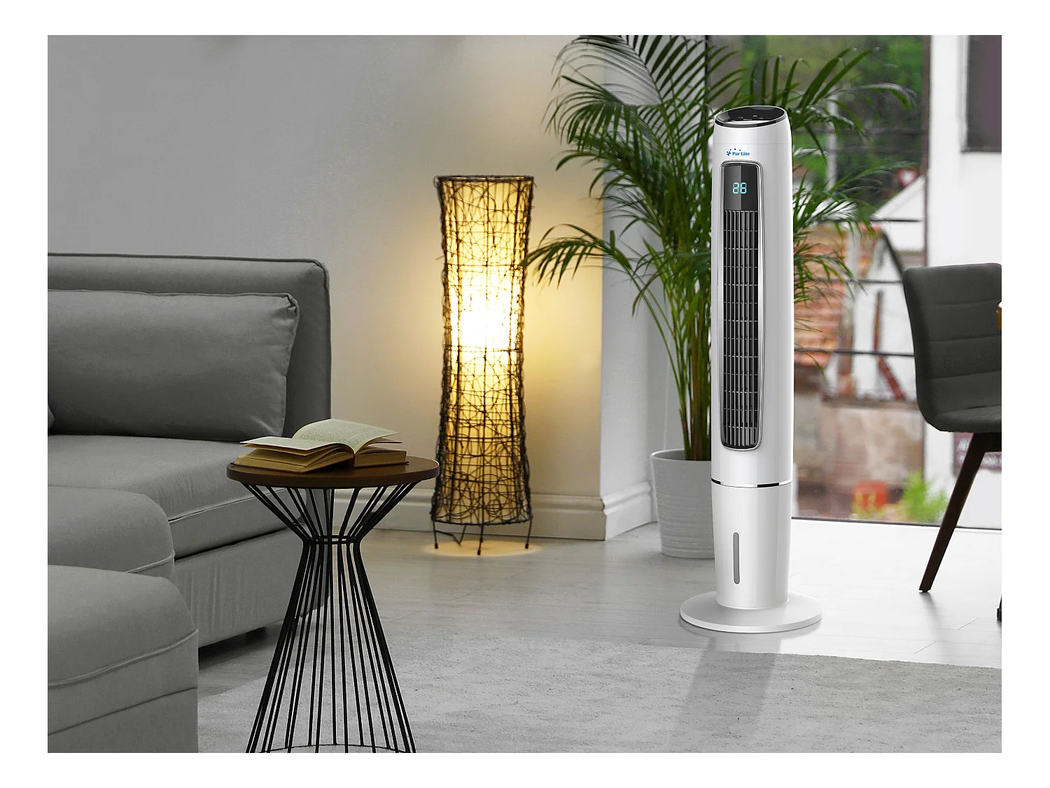 Rafraichisseur d'air par évaporation électronique à débit élevé