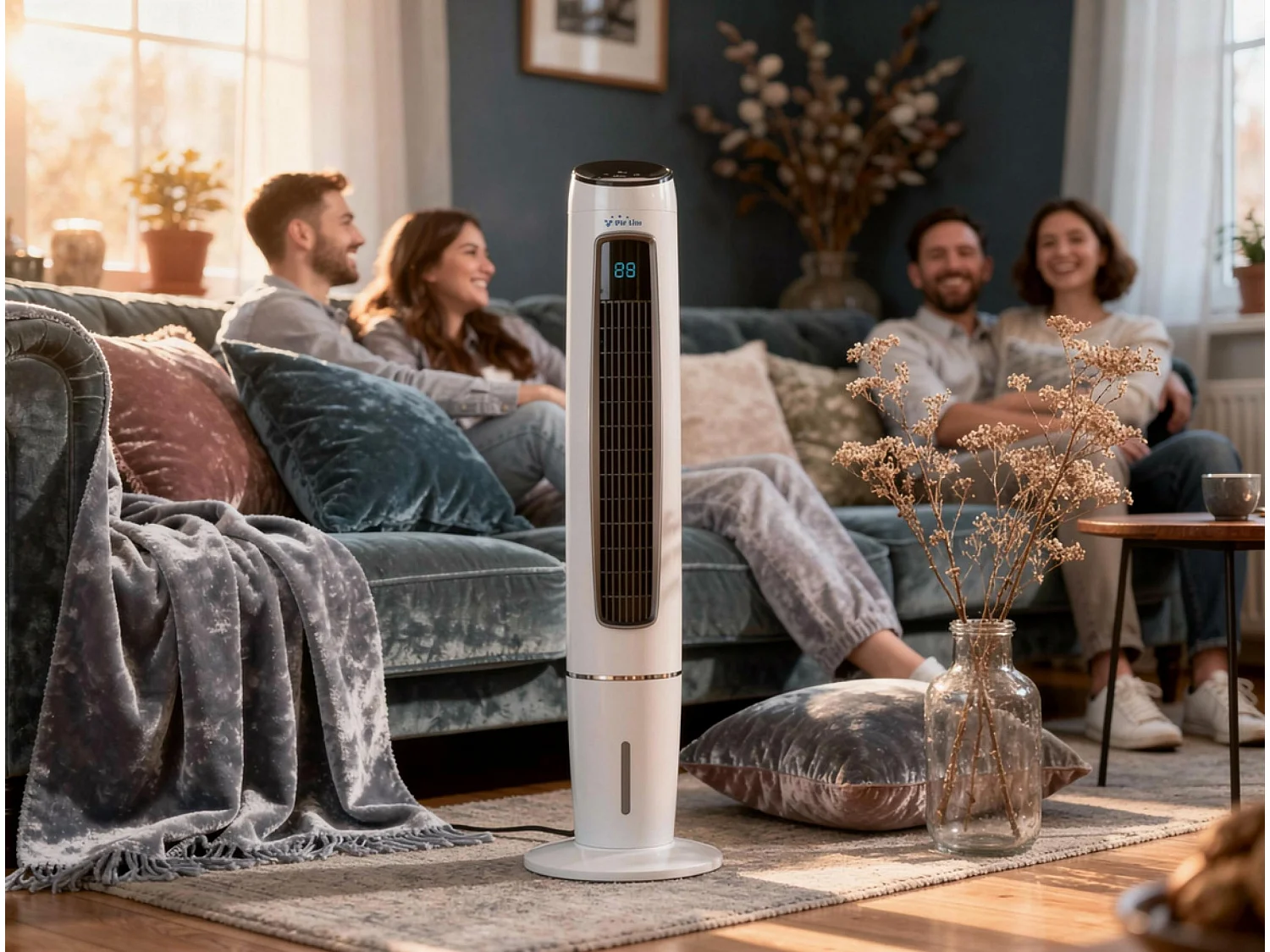 Rafraichisseur d'air par évaporation électronique à débit élevé