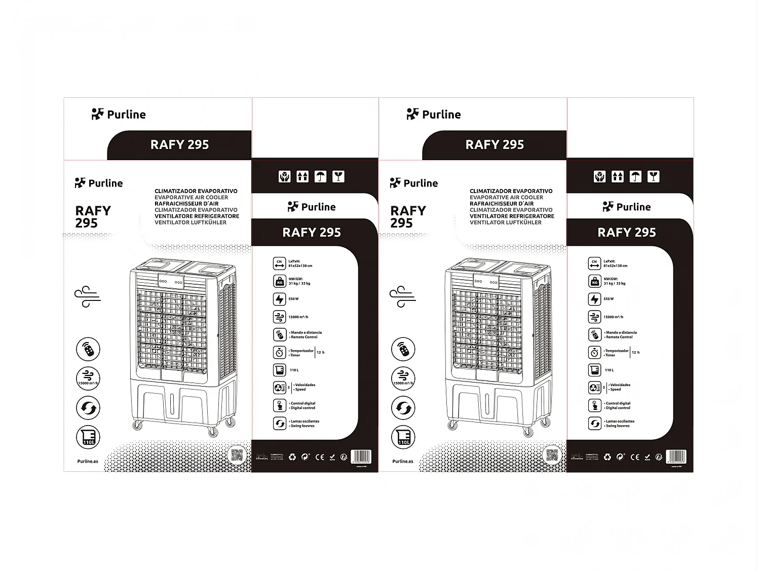 Refroidisseur évaporatif à haut débit avec panneau en cellulose