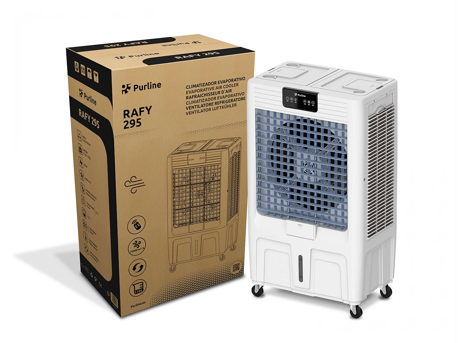 Refroidisseur évaporatif à haut débit avec panneau en cellulose