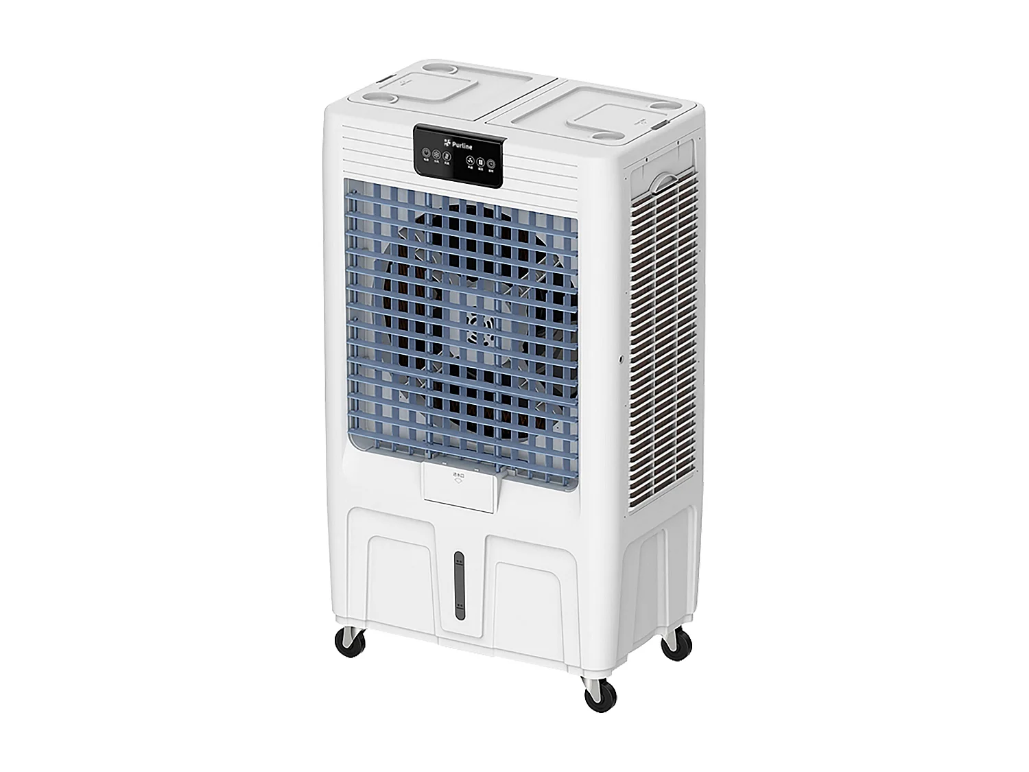 Refroidisseur évaporatif à haut débit avec panneau en cellulose