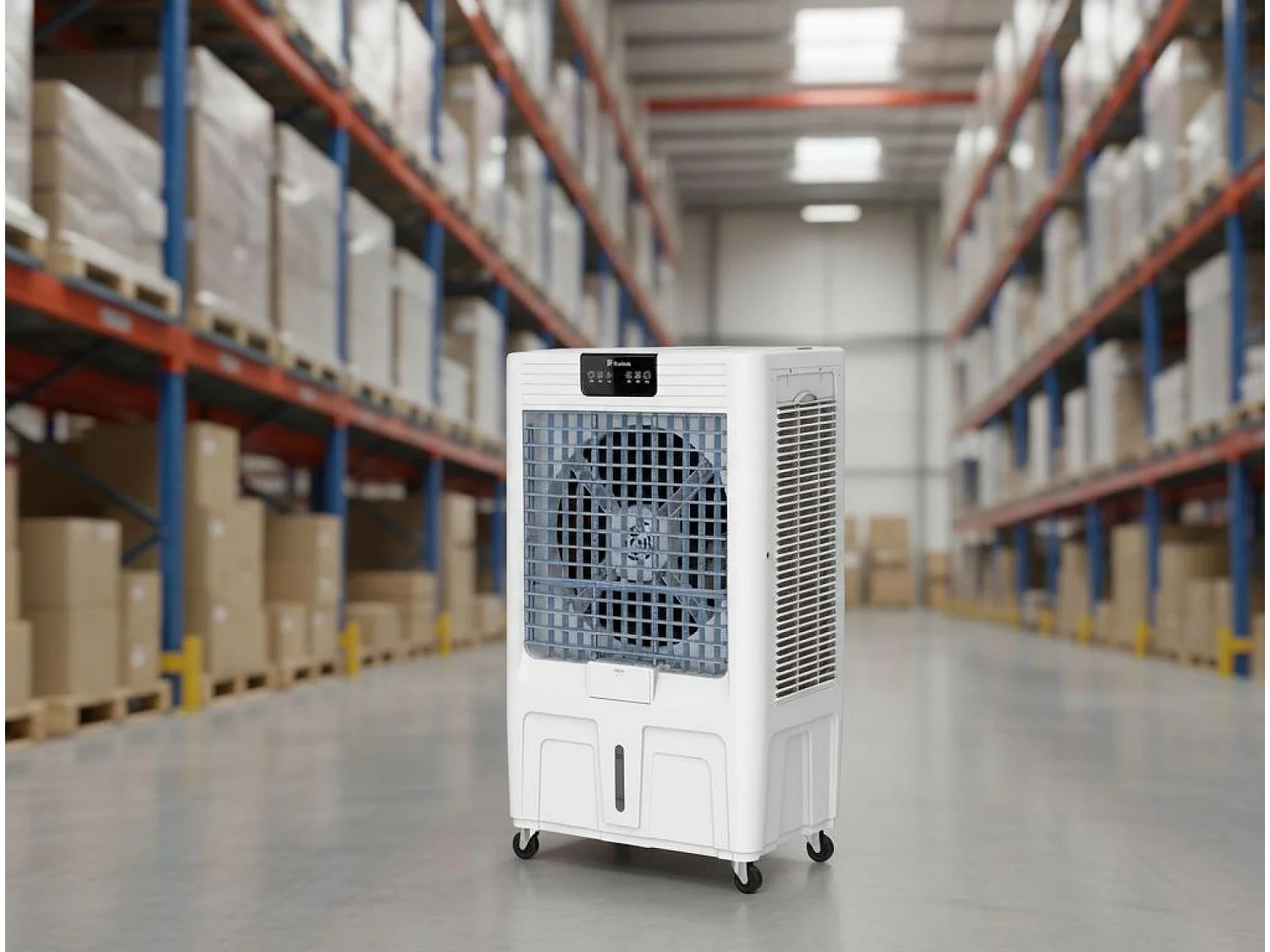 Refroidisseur évaporatif à haut débit avec panneau en cellulose