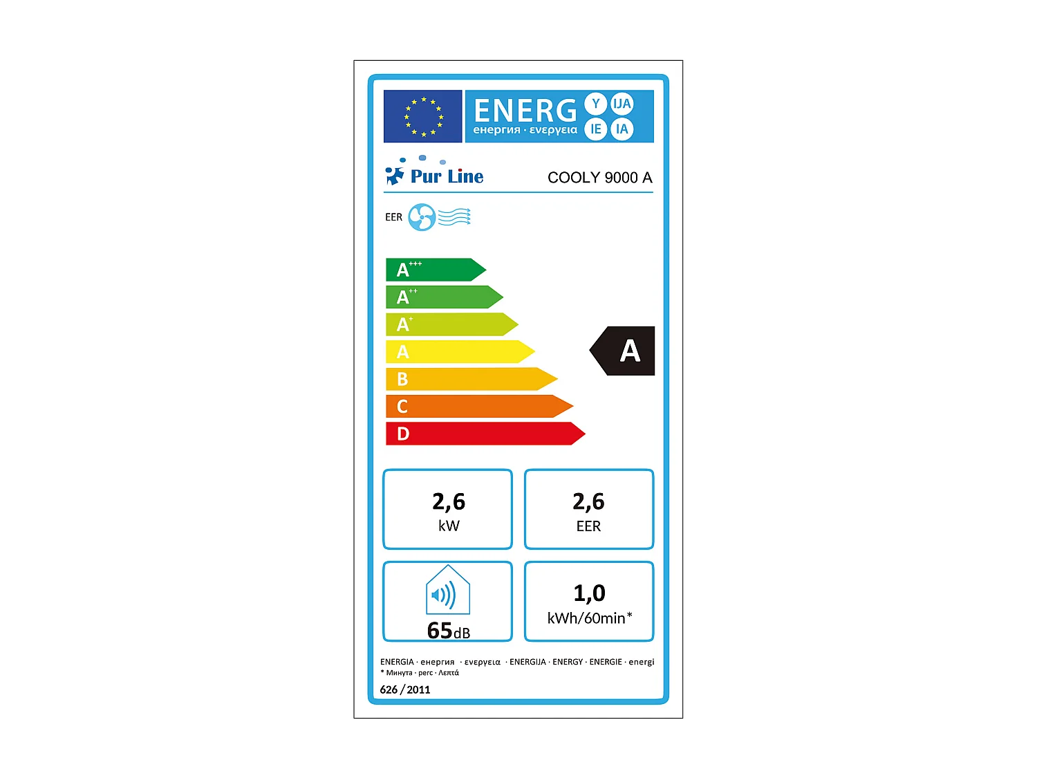 Condizionatore d'aria portatile ventilatore deumificatore con display frontale