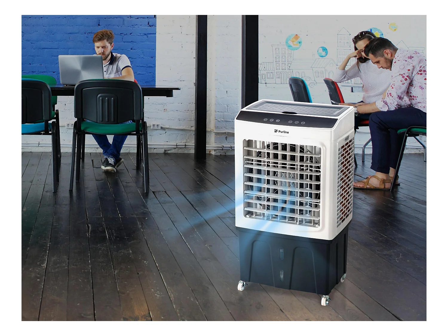 Climatiseur évaporatif à haut débit avec ouverture par le haut