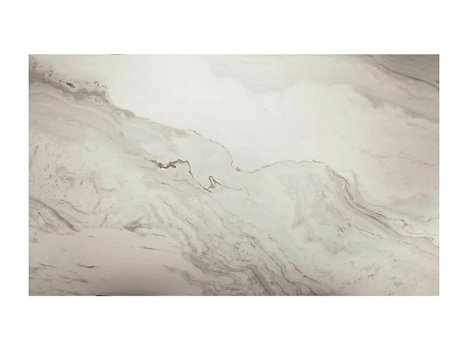 Table design rectangulaire extensible aspect marbre gris Ambre