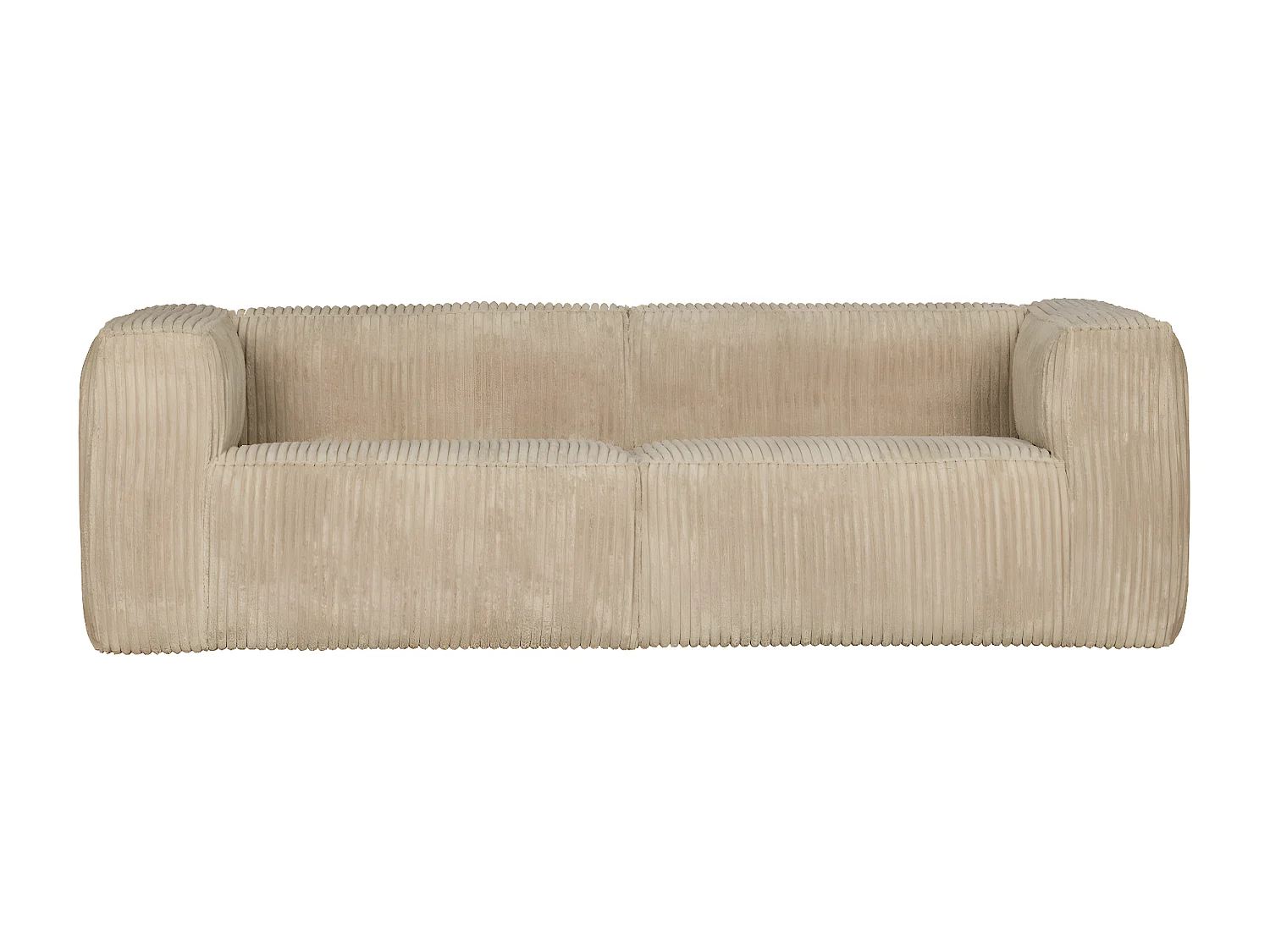 BEAN - Canapé 4 places en velours sable