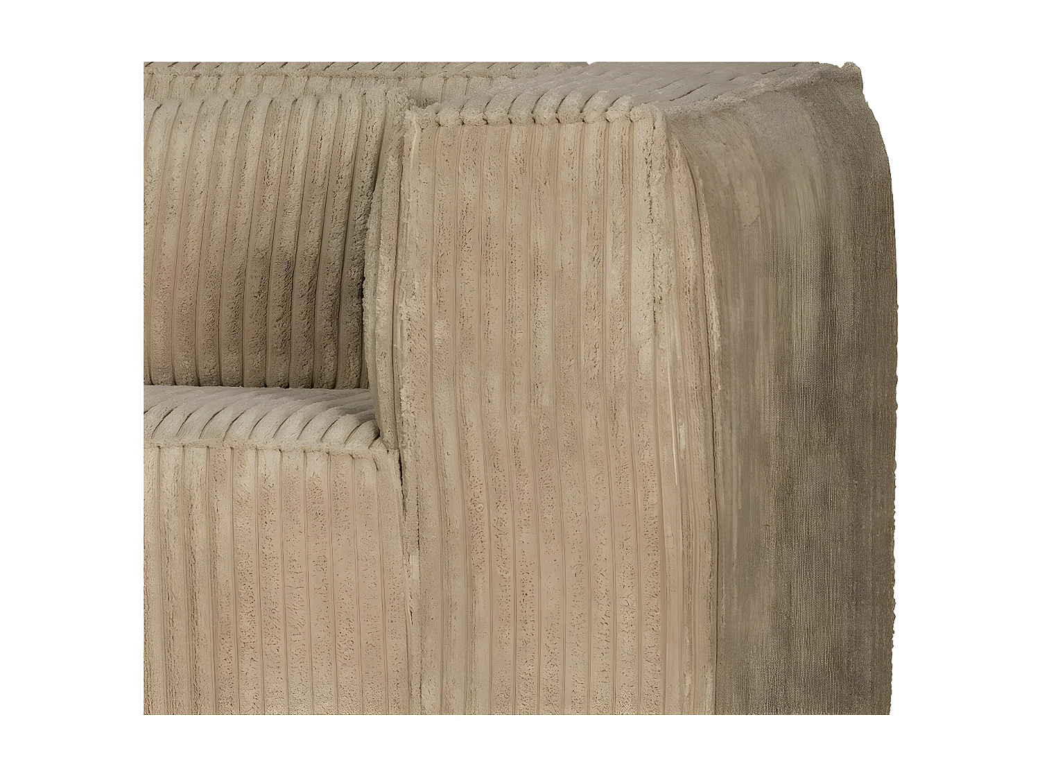 BEAN - Canapé 4 places en velours sable