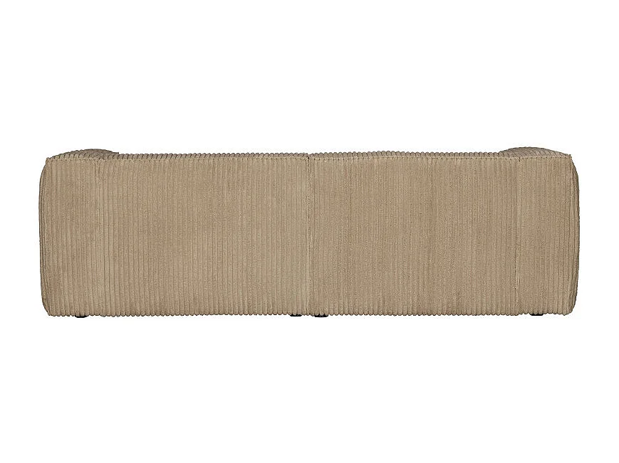 Canapé 3,5 places en tissu côtelé BEAN - Beige
