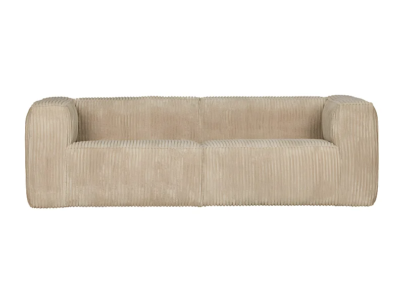 BEAN - Canapé 4 places en velours sable